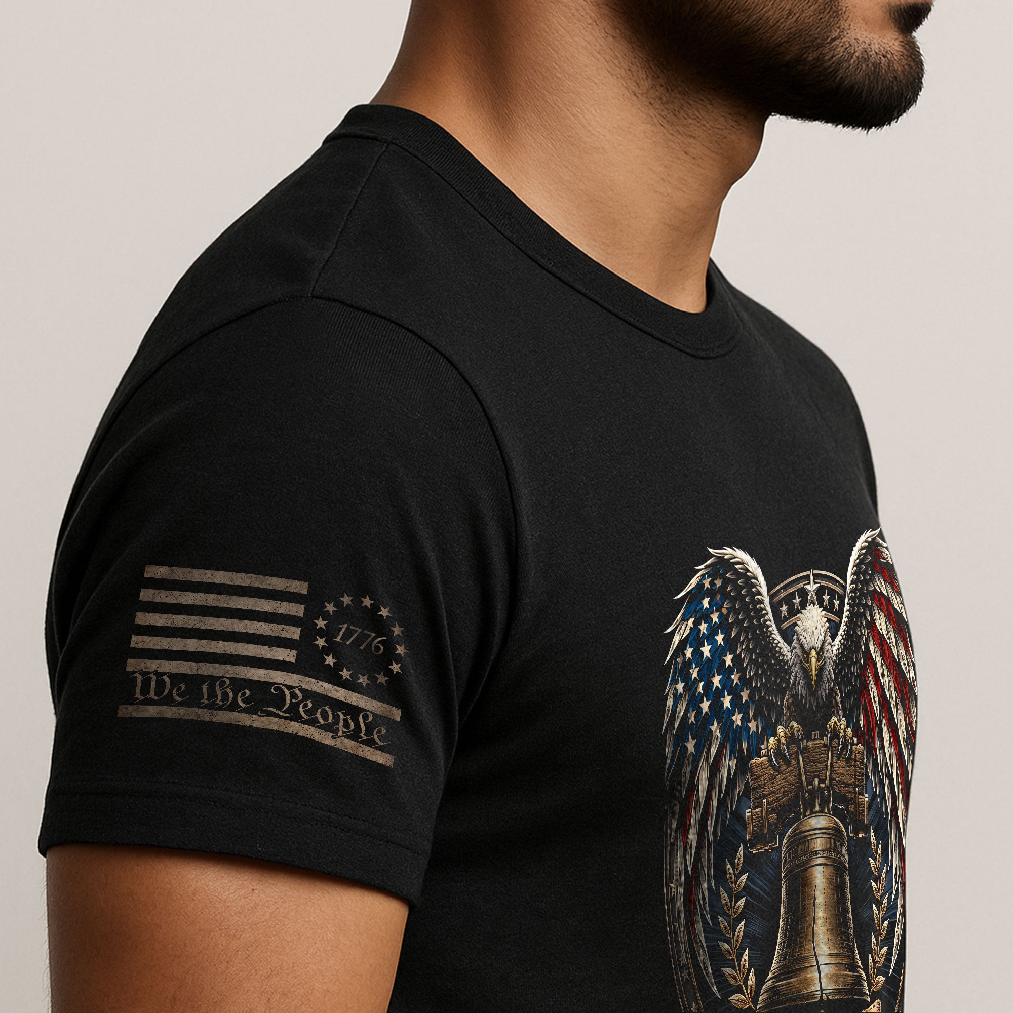 Vintage 250 Years 1776-2026 T-Shirt - Patriotic Eagle & Liberty Bell Anniversary Shirt - Rust Field Wear