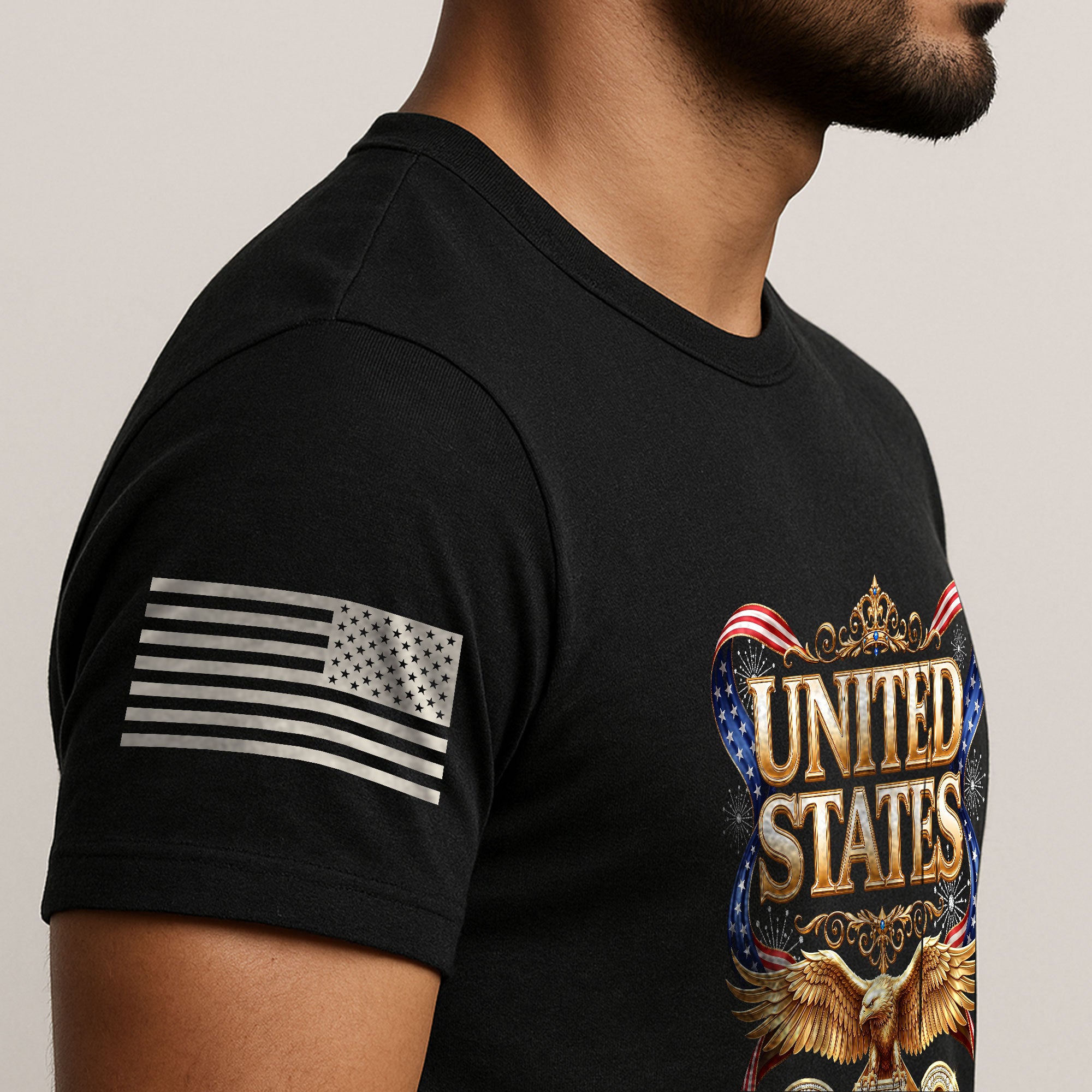 1776-2026 250th Anniversary T-Shirt - United States Golden Eagle Luxury Graphic - Rust Field Wear