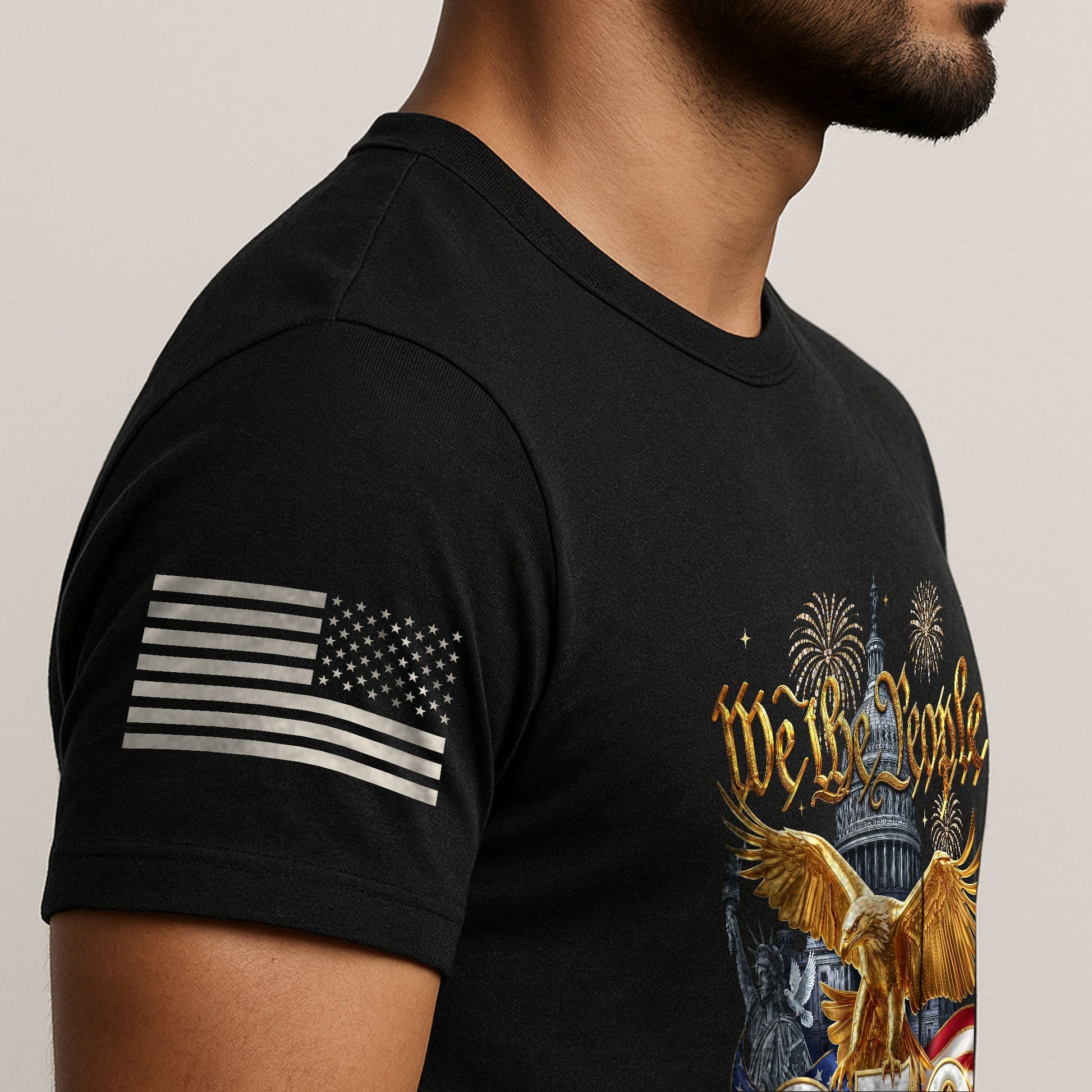 We the People 250 Years 1776-2026 T-Shirt - Capitol Liberty Eagle Patriotic Tee - Rust Field Wear
