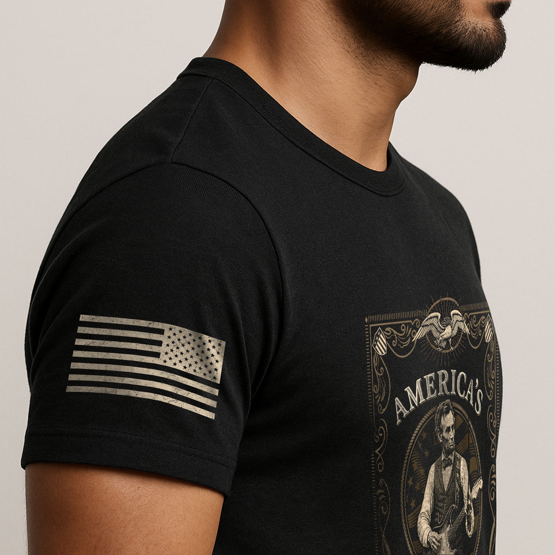 America’s 250th Anniversary Lincoln Playing Guitar Shirt 1776–2026 Vintage USA Independence - Rust Field Wear