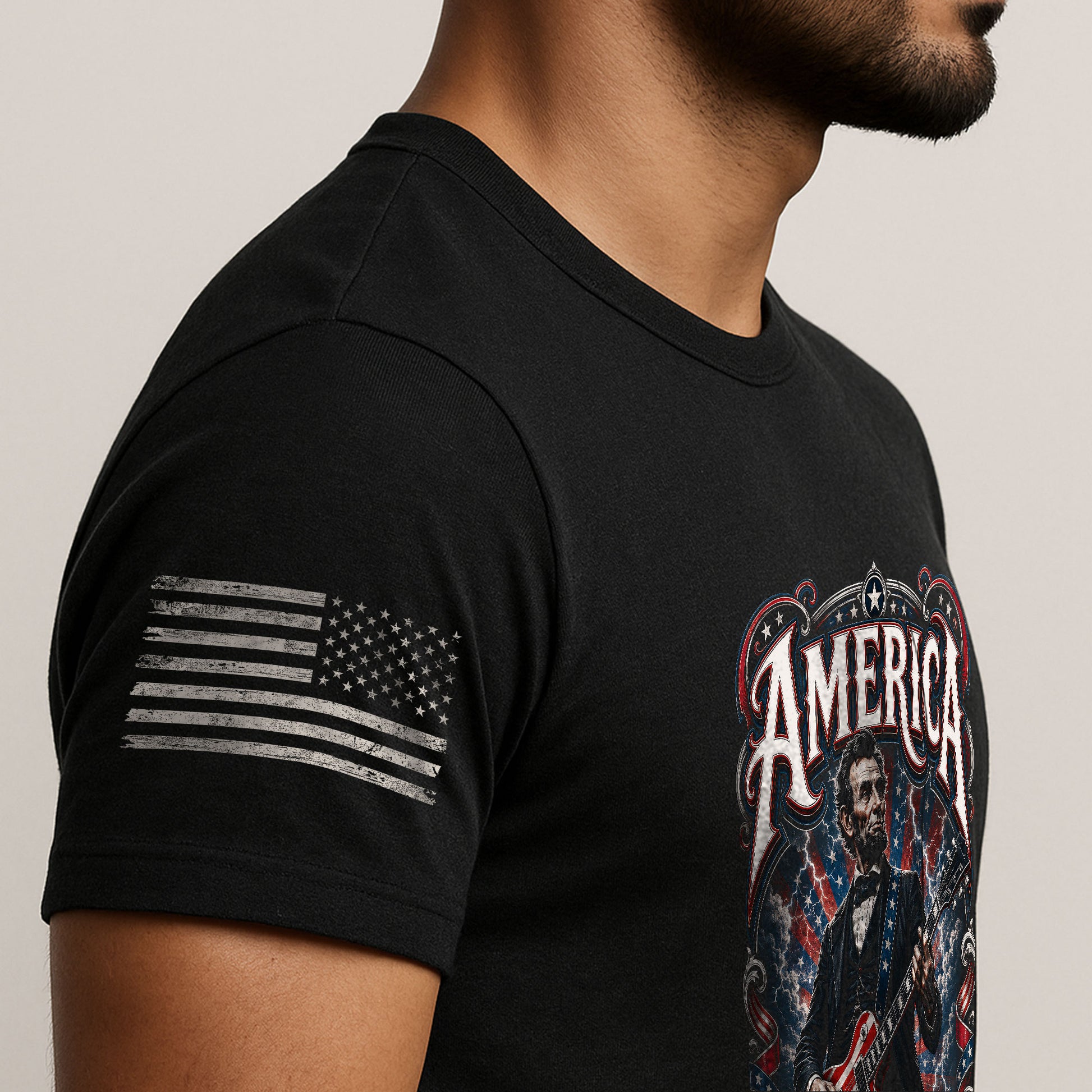 America 250 Years of Liberty Shirt Patriotic Guitar USA Vintage Freedom Tee - Rust Field Wear