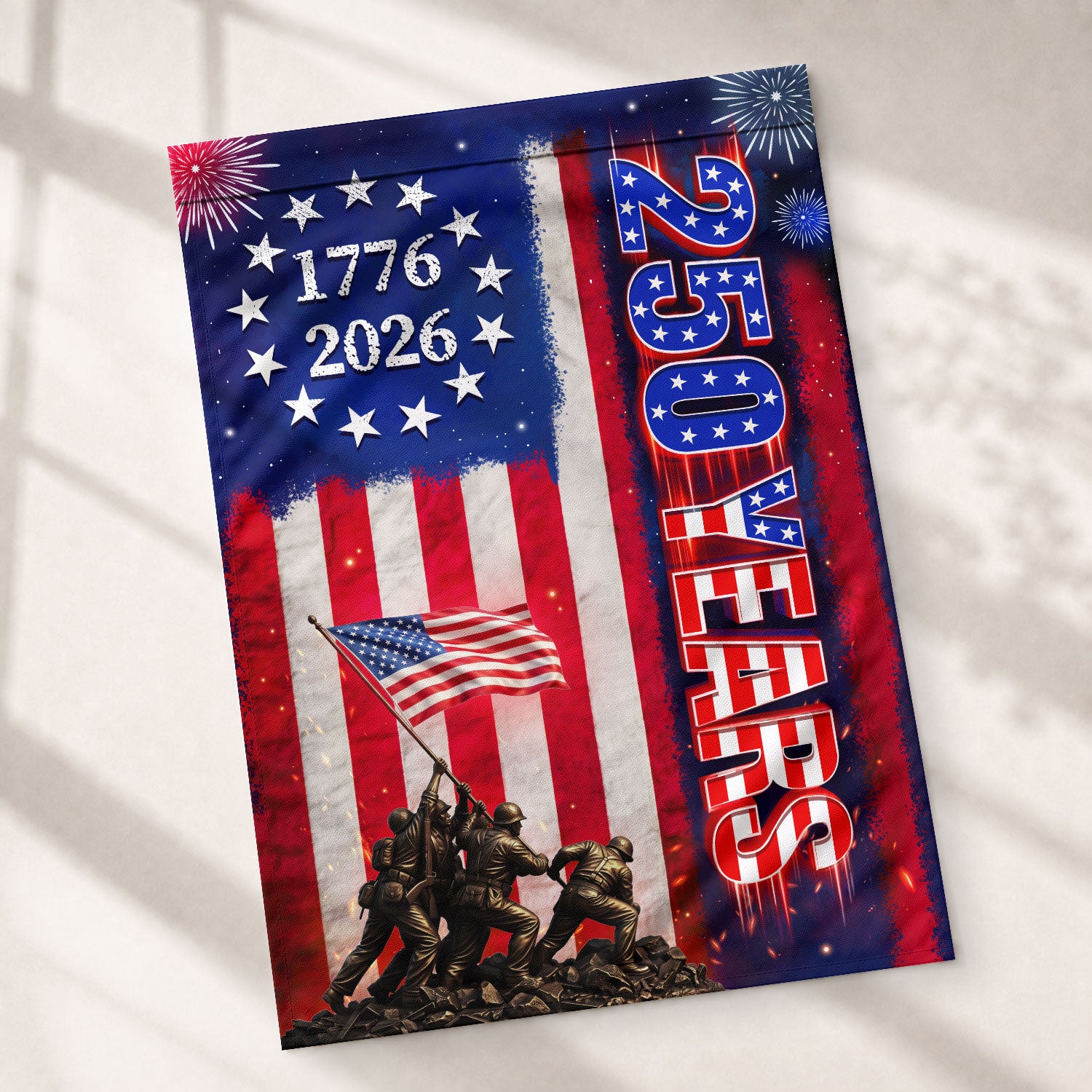 American Eagle House Flag 250th Anniversary Patriotic USA Decoration