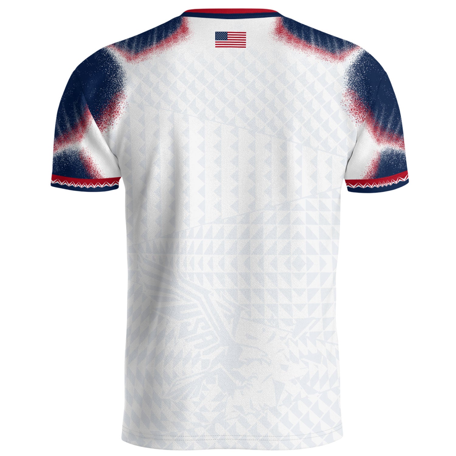 USA Soccer Jersey Men White Red Blue Star Pattern Soccer T-Shirt Sportswear Gift