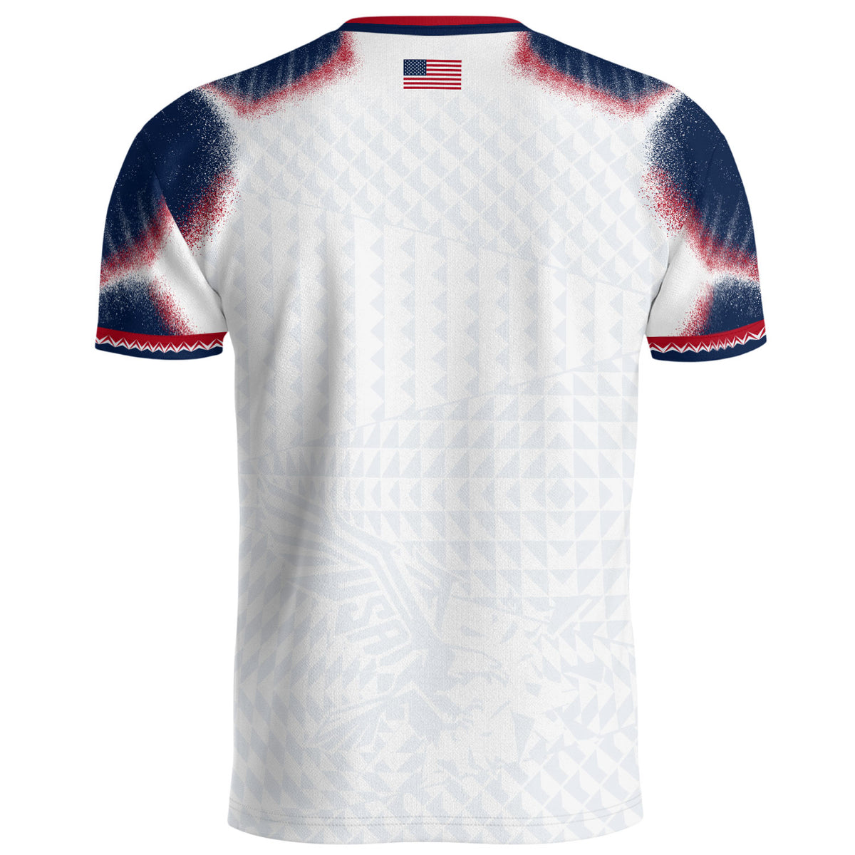 USA Soccer Jersey Men White Red Blue Star Pattern Soccer T-Shirt Sportswear Gift - Rust Field Wear