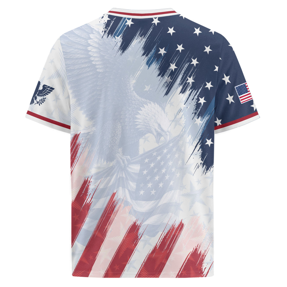 USA Soccer Jersey Adult Patriotic Eagle Athletic Shirt United States Soccer Tee