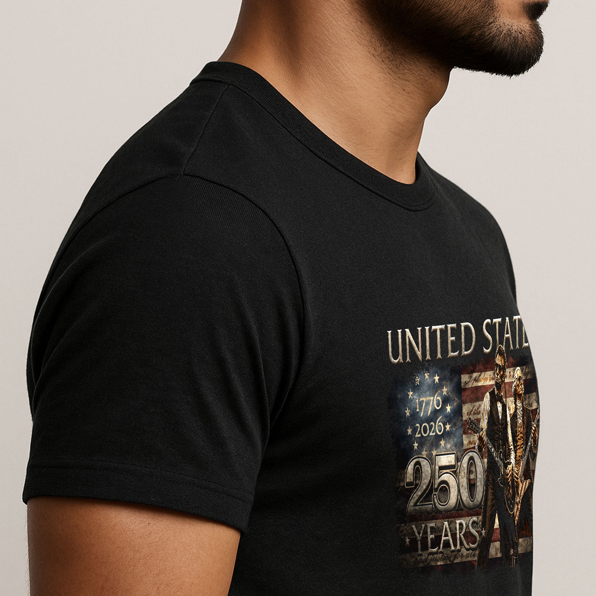 Lincoln Washington 1776-2026 Presidents T Shirt - Patriotic Graphic Unisex Apparel - Rust Field Wear