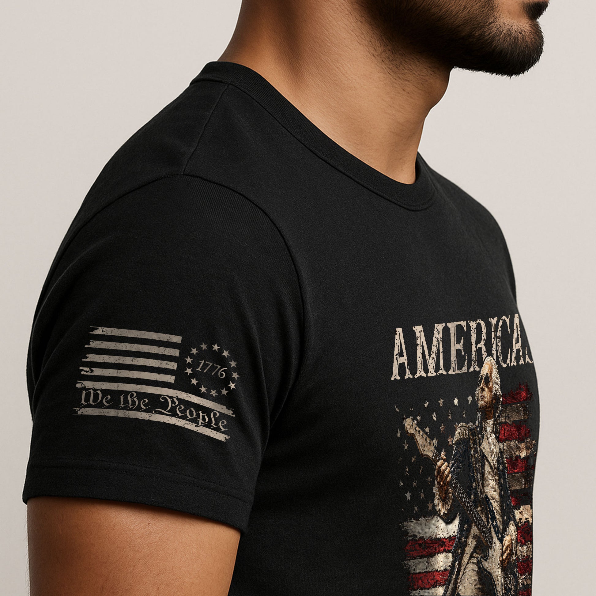 Iconic George Washington Guitar Shirt 1776-2026 Patriotic Graphic Tee Heritage Apparel Gift - Rust Field Wear