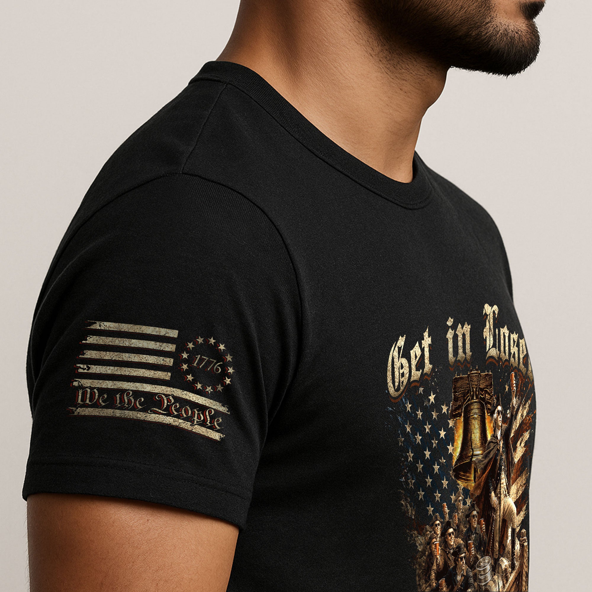 The Delaware Is Calling Graphic Tee - Funny Patriotic Historical George Washington Cotton Shirt - Rust Field Wear