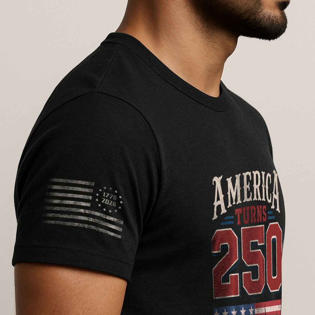 Born In 1976 - 50th Birthday Graphic Tee - Celebrating A Historic 250 Year Milestone - Rust Field Wear