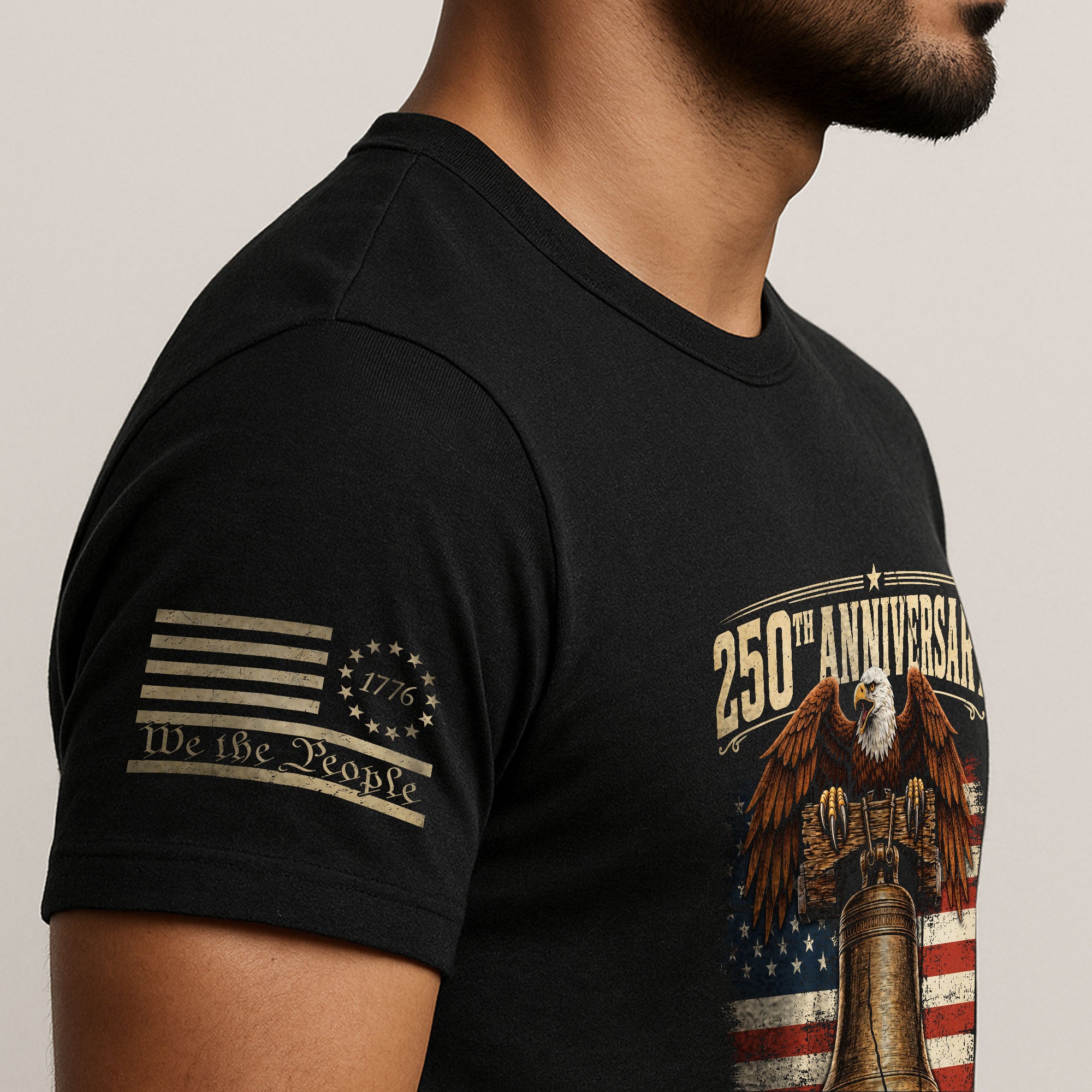 Liberty Bell Eagle Shirt 250th Anniversary 1776-2026 United States Patriotic Graphic Tee - Rust Field Wear