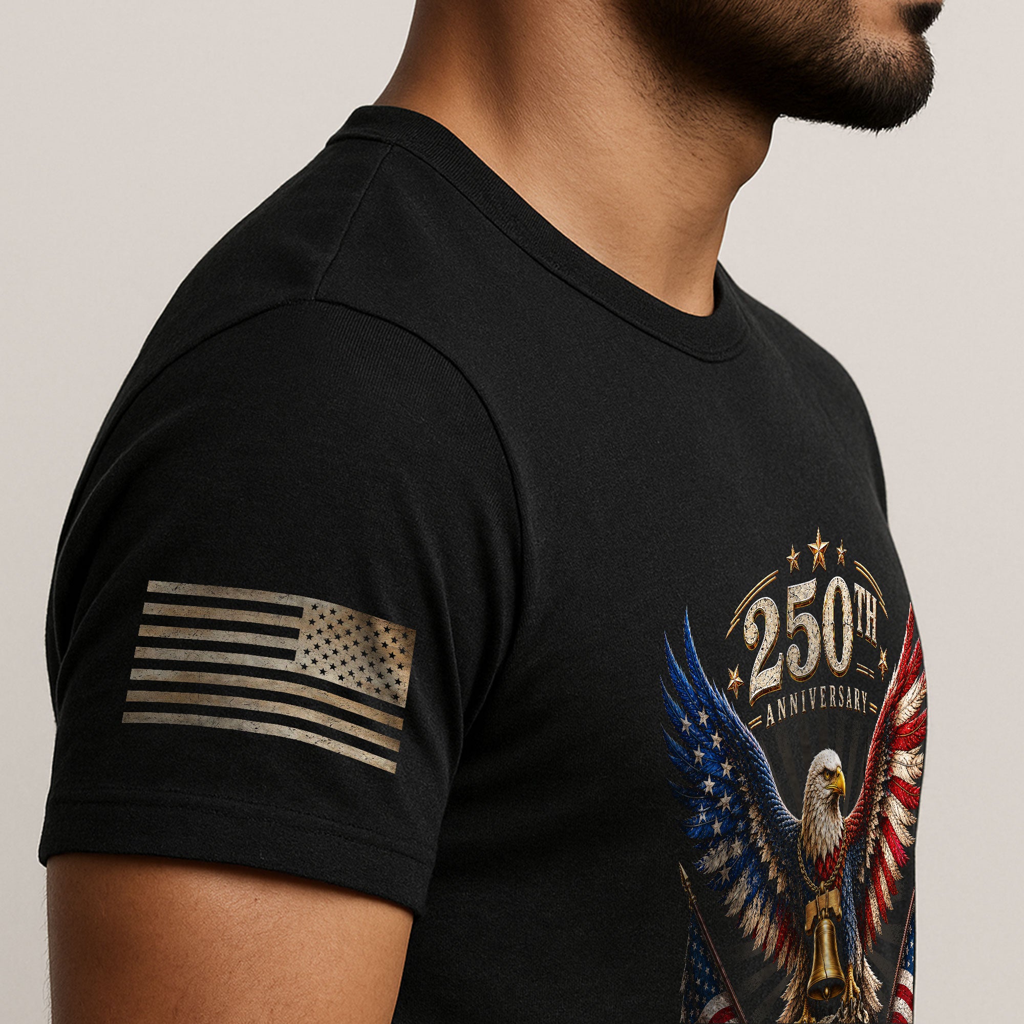 Patriotic Eagle Flag Shirt 250th Anniversary 1776-2026 United States Graphic Tee Apparel - Rust Field Wear