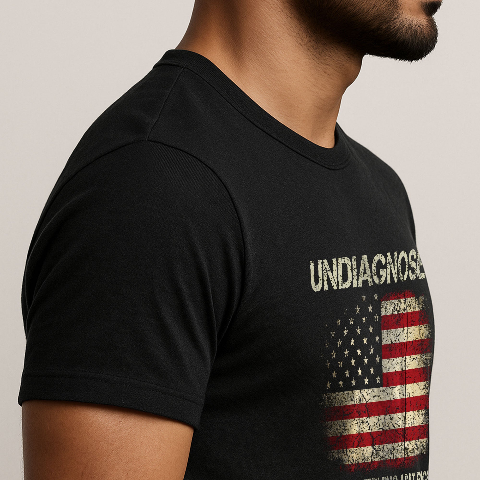 Undiagnosed But Something Ain't Right Tshirt - American Flag Chronic Illness Tee - Rust Field Wear
