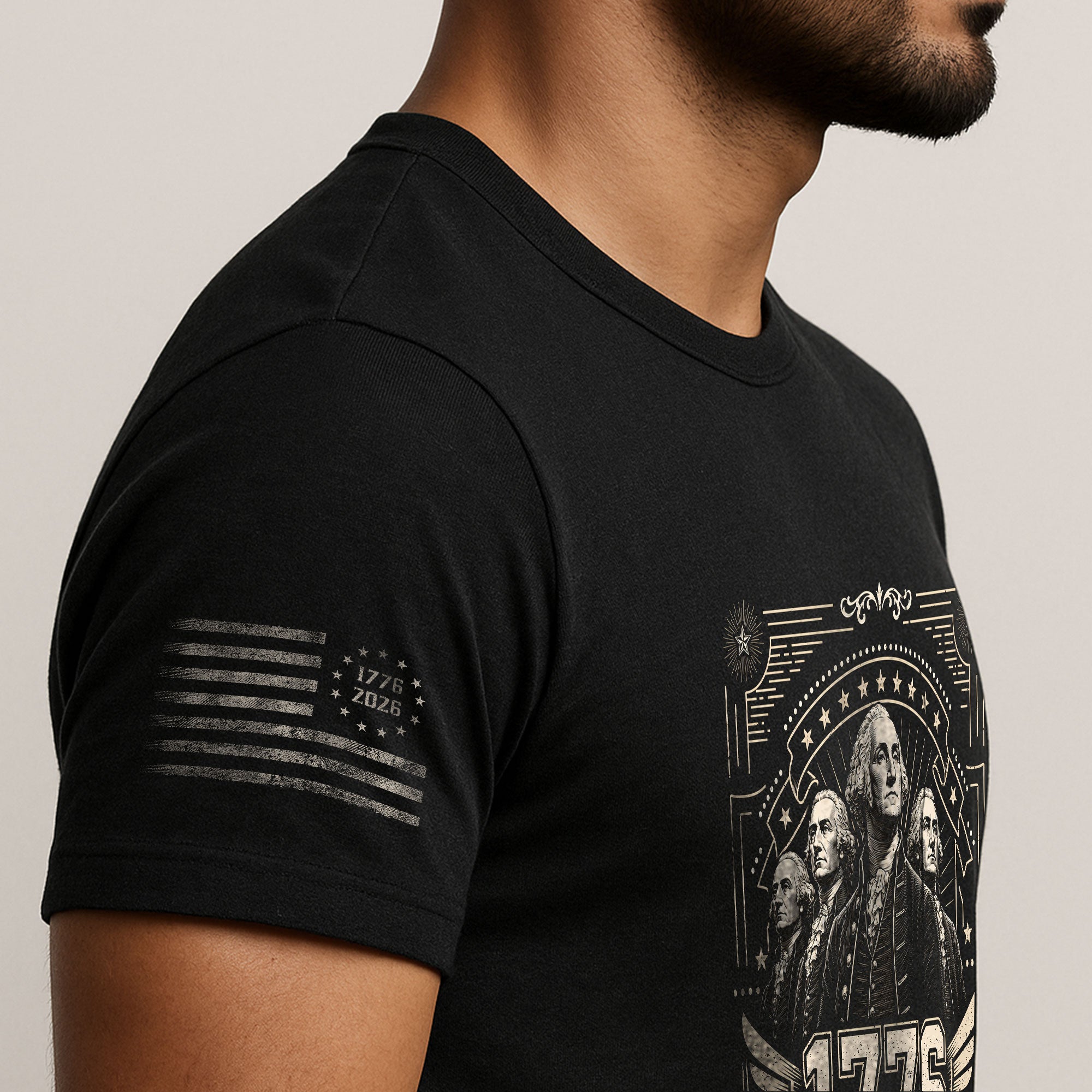Patriotic 1776 National Champs T-Shirt - Vintage Style Founding Fathers Apparel Design - Rust Field Wear