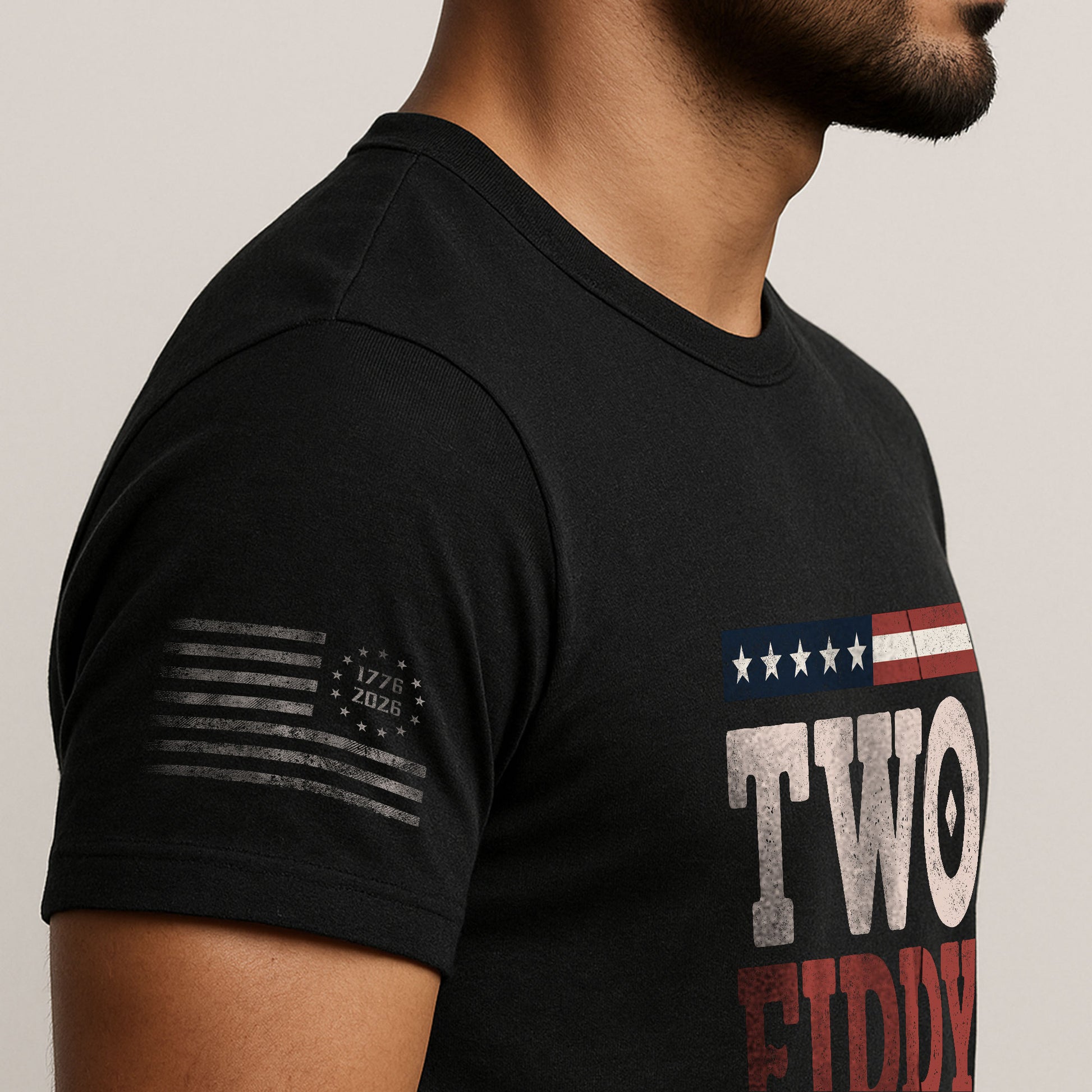 Two Fiddy 1776-2026 Patriotic T-Shirt - Vintage American Independence Graphic Tee - Rust Field Wear