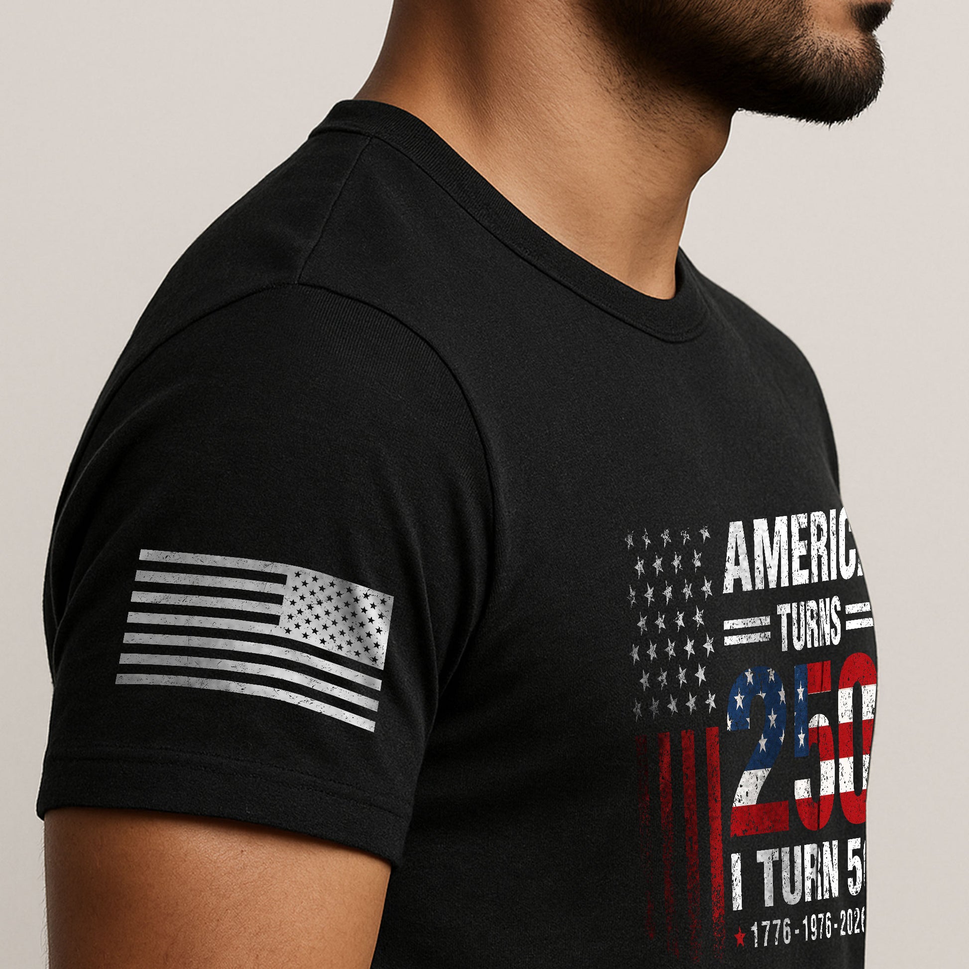 Vintage Style 250 & 50 Birthday Shirt: 1776-2026 Patriotic Anniversary Graphic Tee - Rust Field Wear