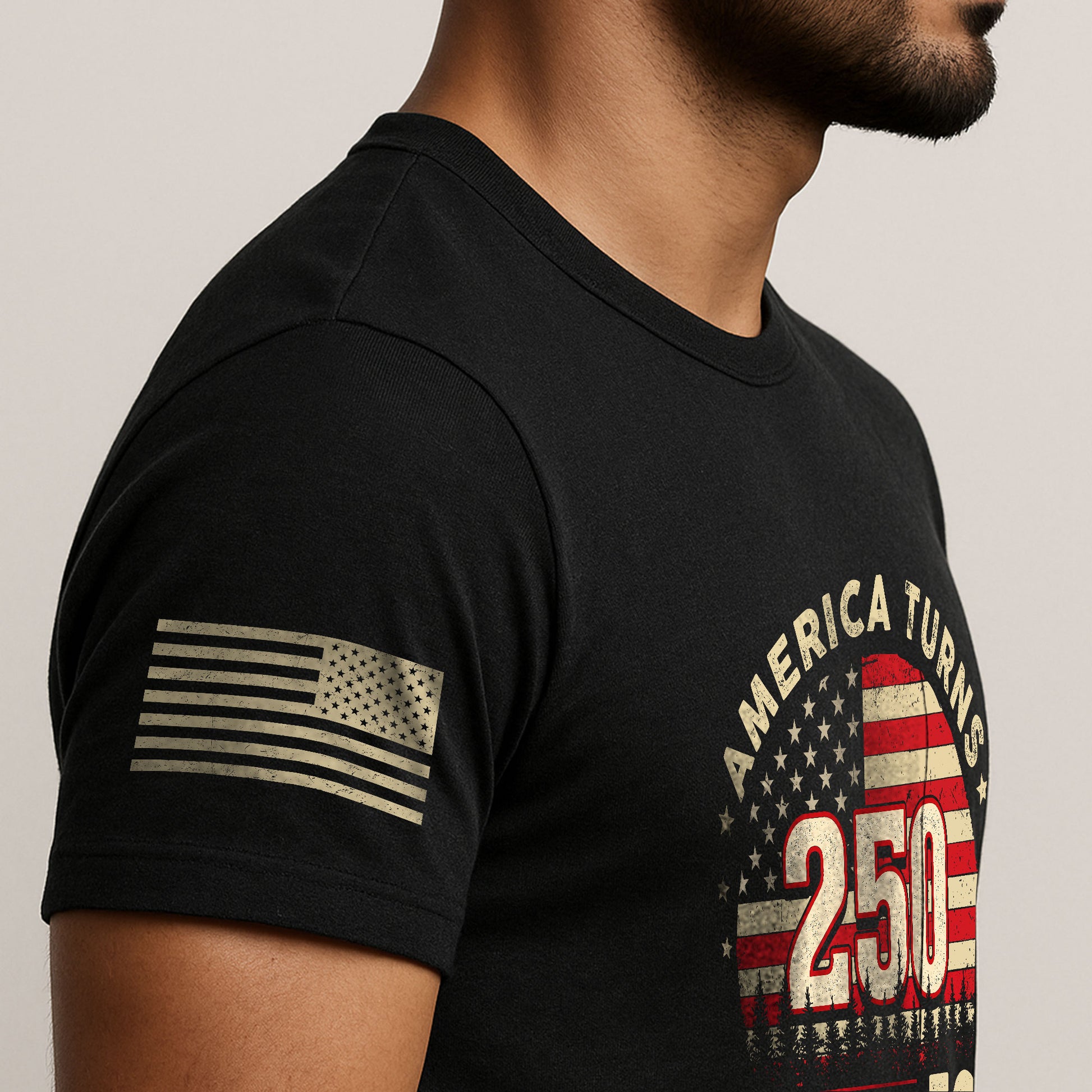 Awesome 1776 2026 Birthday Shirt America Turns 250 And I Turn 50 Patriotic Graphic Tee - Rust Field Wear