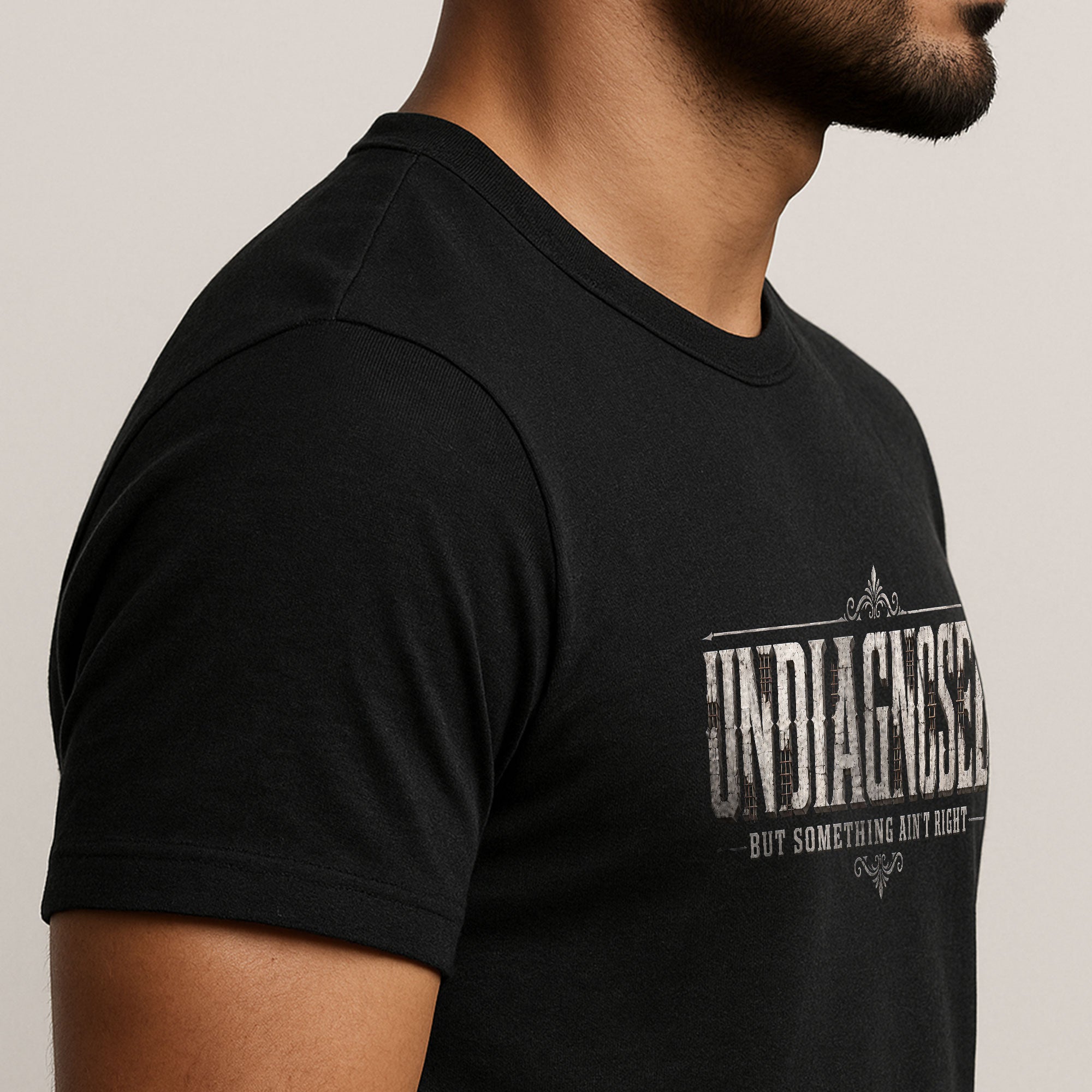Undiagnosed But Something Ain't Right Vintage Style Graphic T-Shirt Casual Unisex Top - Rust Field Wear