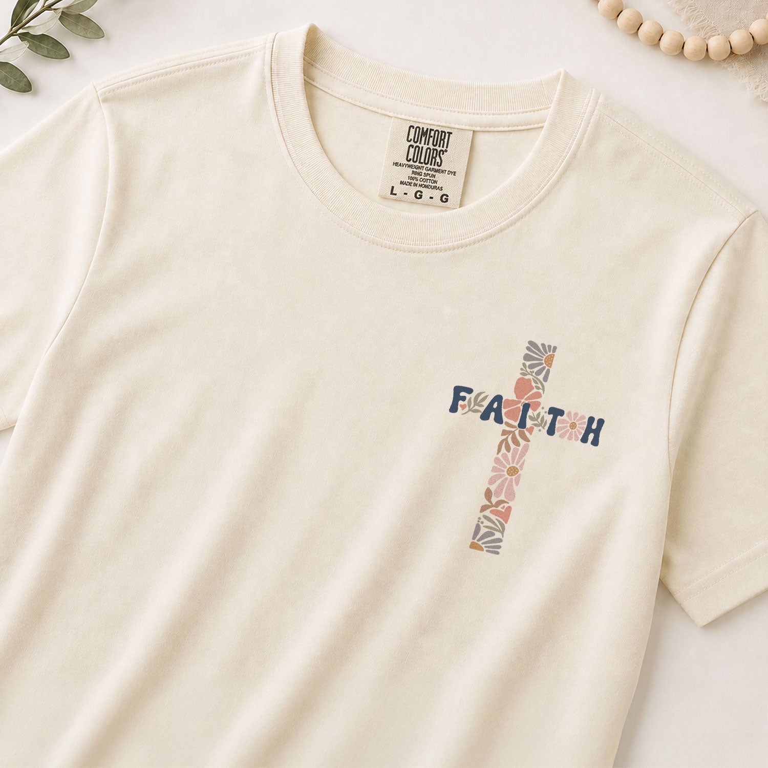 God Is Good Shirt Women Floral Christian T-Shirt Faith Psalms Bible Verse Tee Comfort - Rust Field Wear