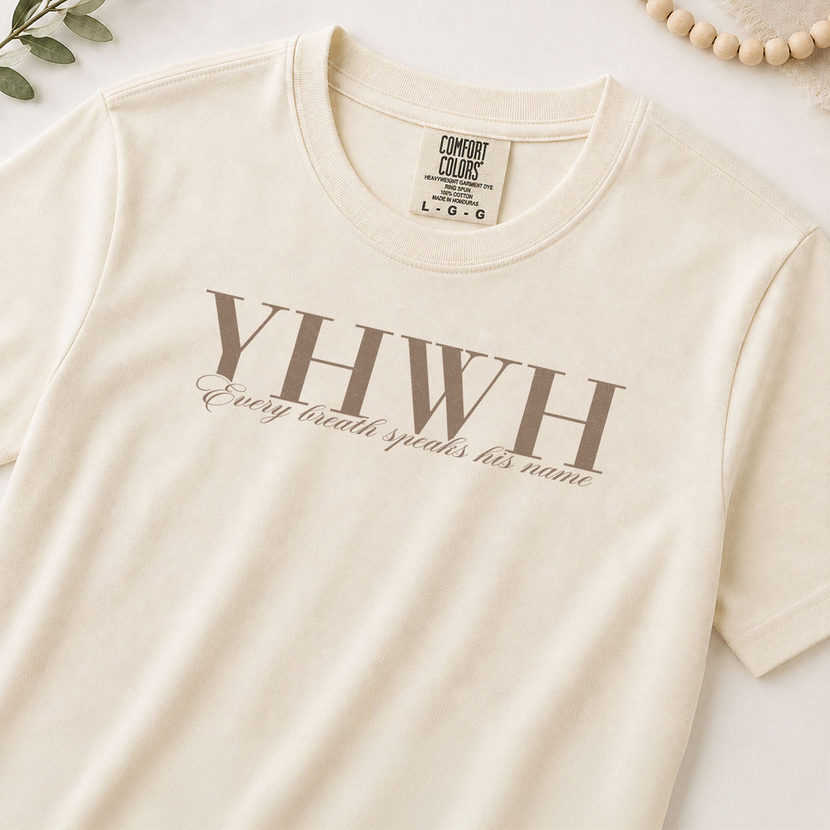 Faithful Christian YHWH Lungs Floral Aesthetic Women Graphic Tee Shirt Vintage Cotton - Rust Field Wear