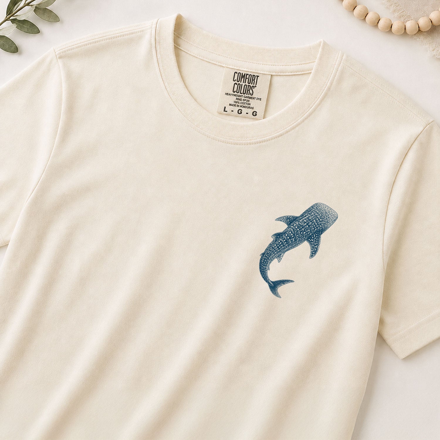 When You Go Through Deep Waters T-Shirt Isaiah 43 2 Whale Shark Christian Bible Verse