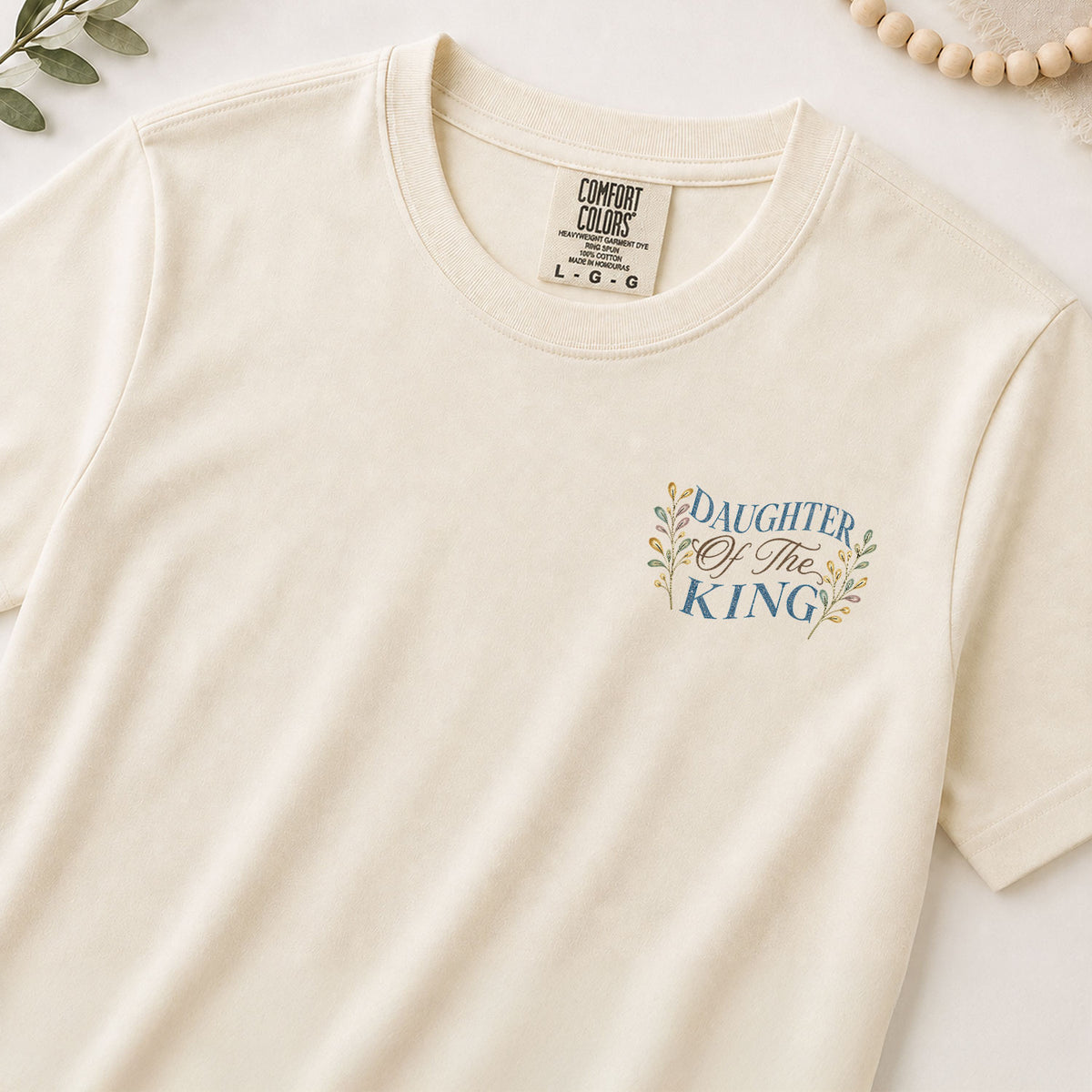 Graceful Christian Daughter King Butterfly Aesthetic Women Graphic Tee Shirt Vintage - Rust Field Wear