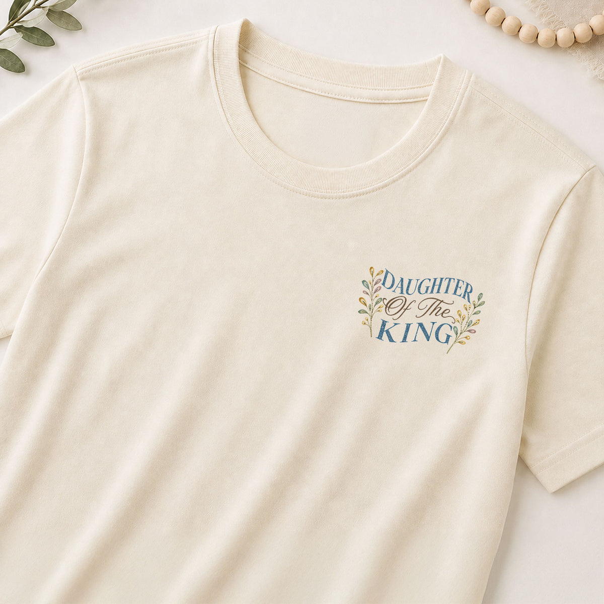 Graceful Christian Daughter King Butterfly Aesthetic Women Graphic Tee Shirt Vintage - Rust Field Wear