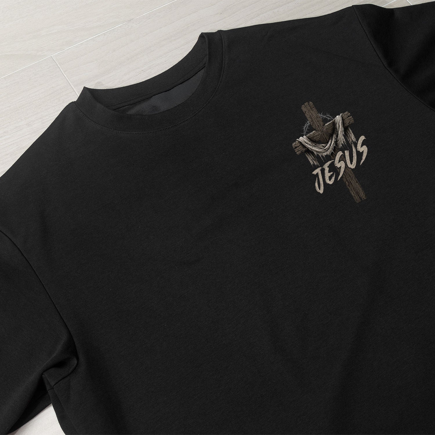 Jesus Shirt The Way The Truth The Life Men T-Shirt Angel Wings Cross Christian Faith Tee