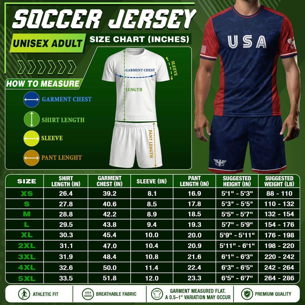 Navy Orange USA Soccer Jersey Men Patriotic Stars Stripes American Football Shirt Fan Gear - Rust Field Wear