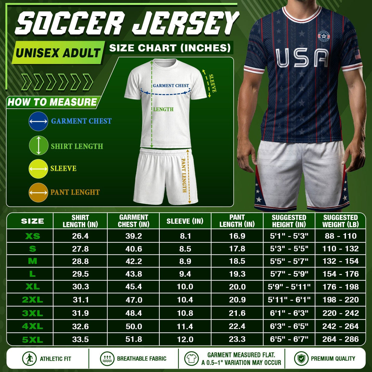 Navy USA Soccer Jersey American Pride Graphic Stripe Soccer Shirt Patriotic Fan Gear - Rust Field Wear