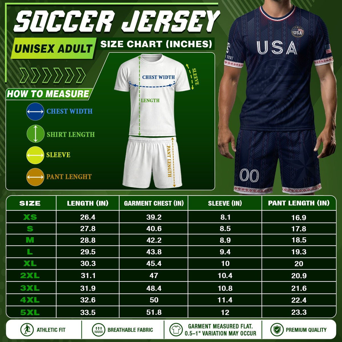 Men Athletic Sport T Shirt Outfits Personalized Custom Name USA Soccer Jersey - Rust Field Wear