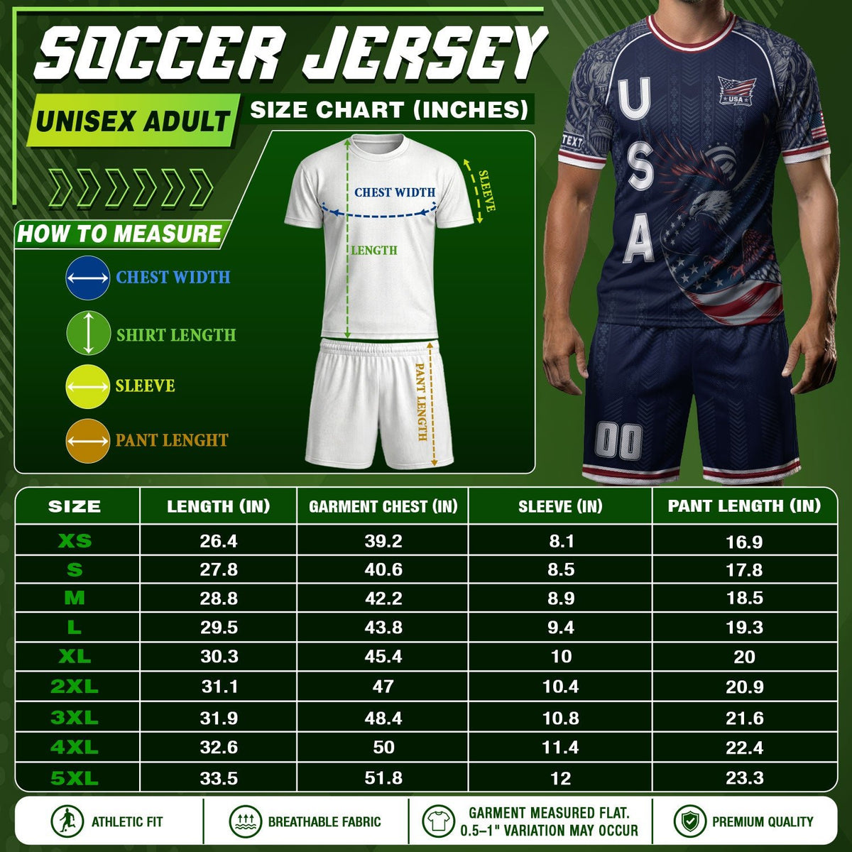 USA Eagle Soccer Jersey Style Adult Shirts Custom Name Number Personalized Top - Rust Field Wear