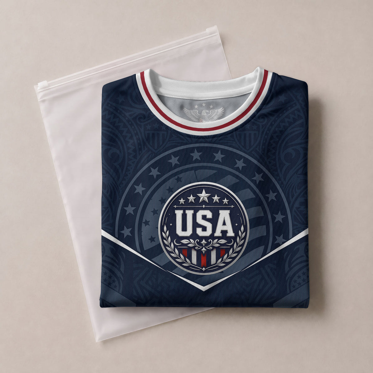Custom Navy Blue USA Soccer Jersey and Shorts Set Kid Personalized Name and Number - Rust Field Wear