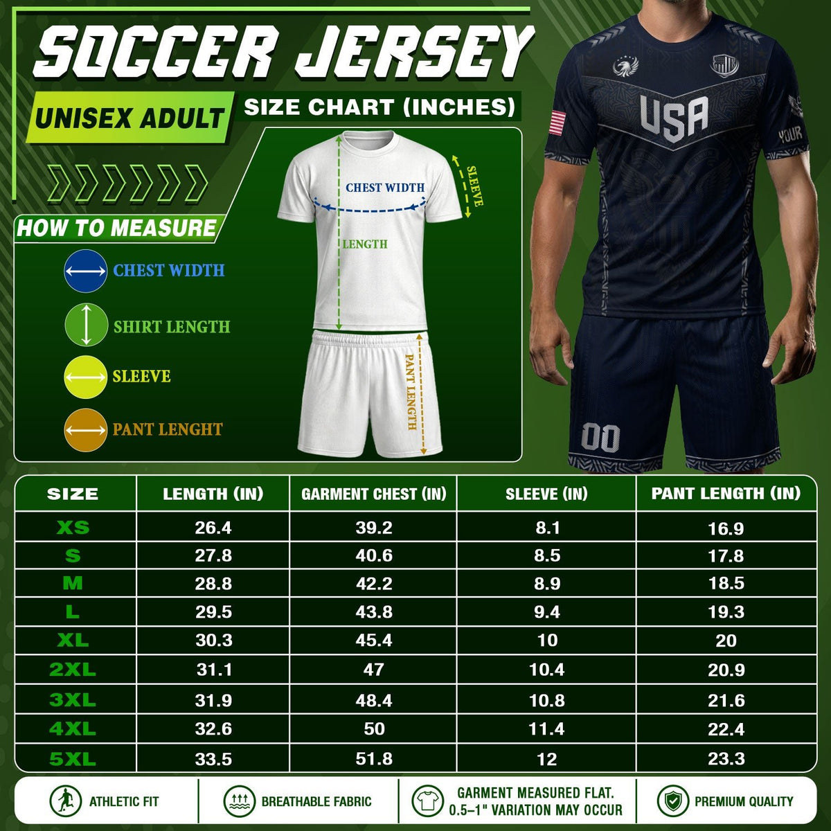 Custom Adult USA Soccer Jersey - Personalized Name & Number Patriotic Sports Team Shirt - Rust Field Wear
