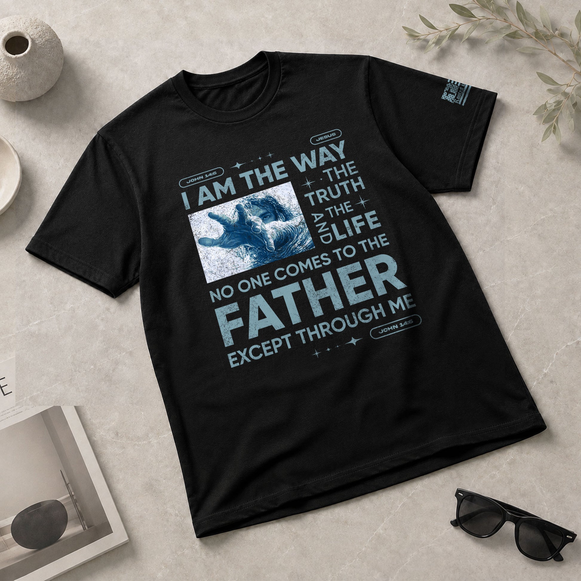 I Am the Way John 14:6 - Christian Shirts for Men, Faith Based Christian Tee Shirts - Rust Field Wear