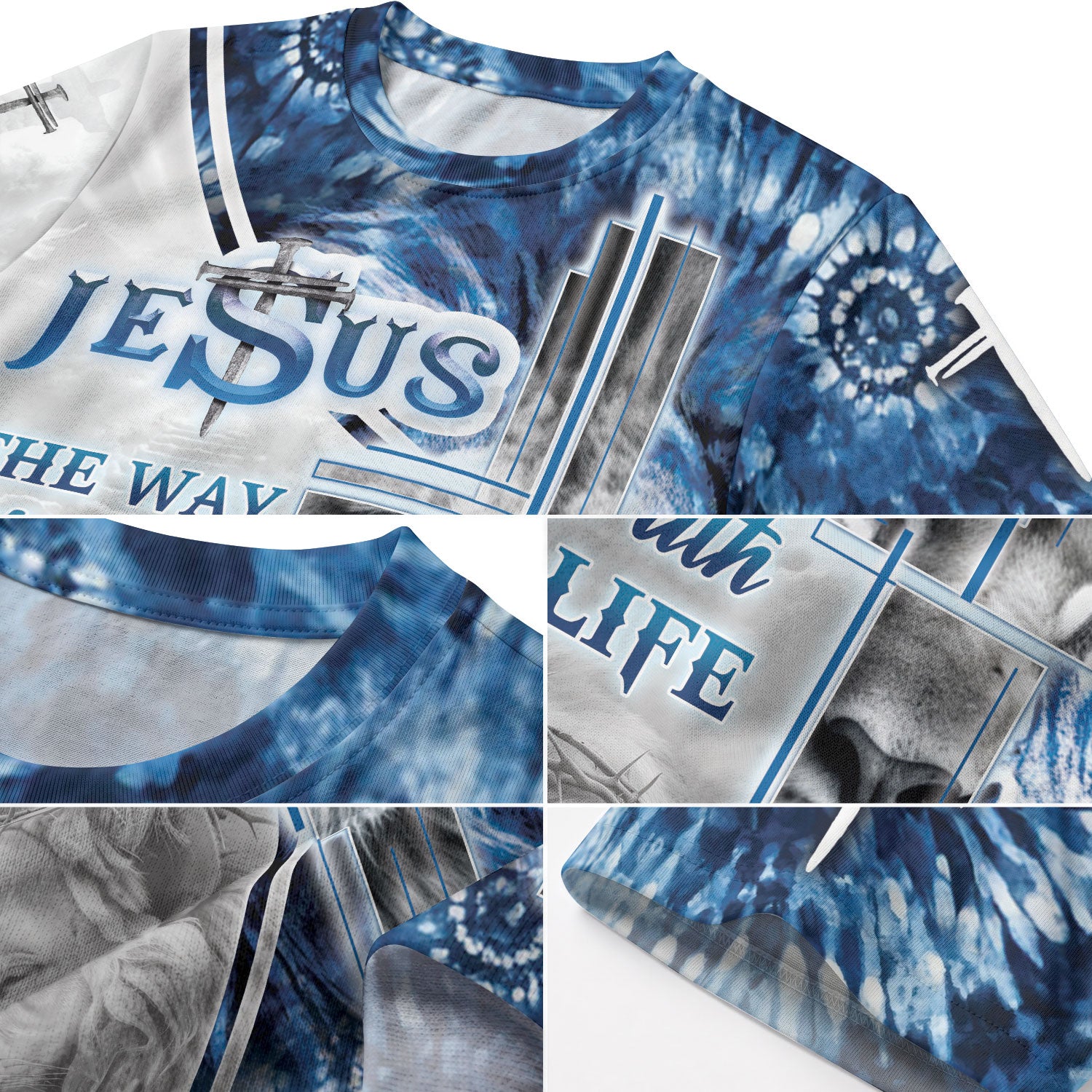 RustField Co Christian Tee Shirts - Jesus The Way The Truth The Life Lion Judah Double Sided, Freedom Shirts for Men - Rust Field Wear