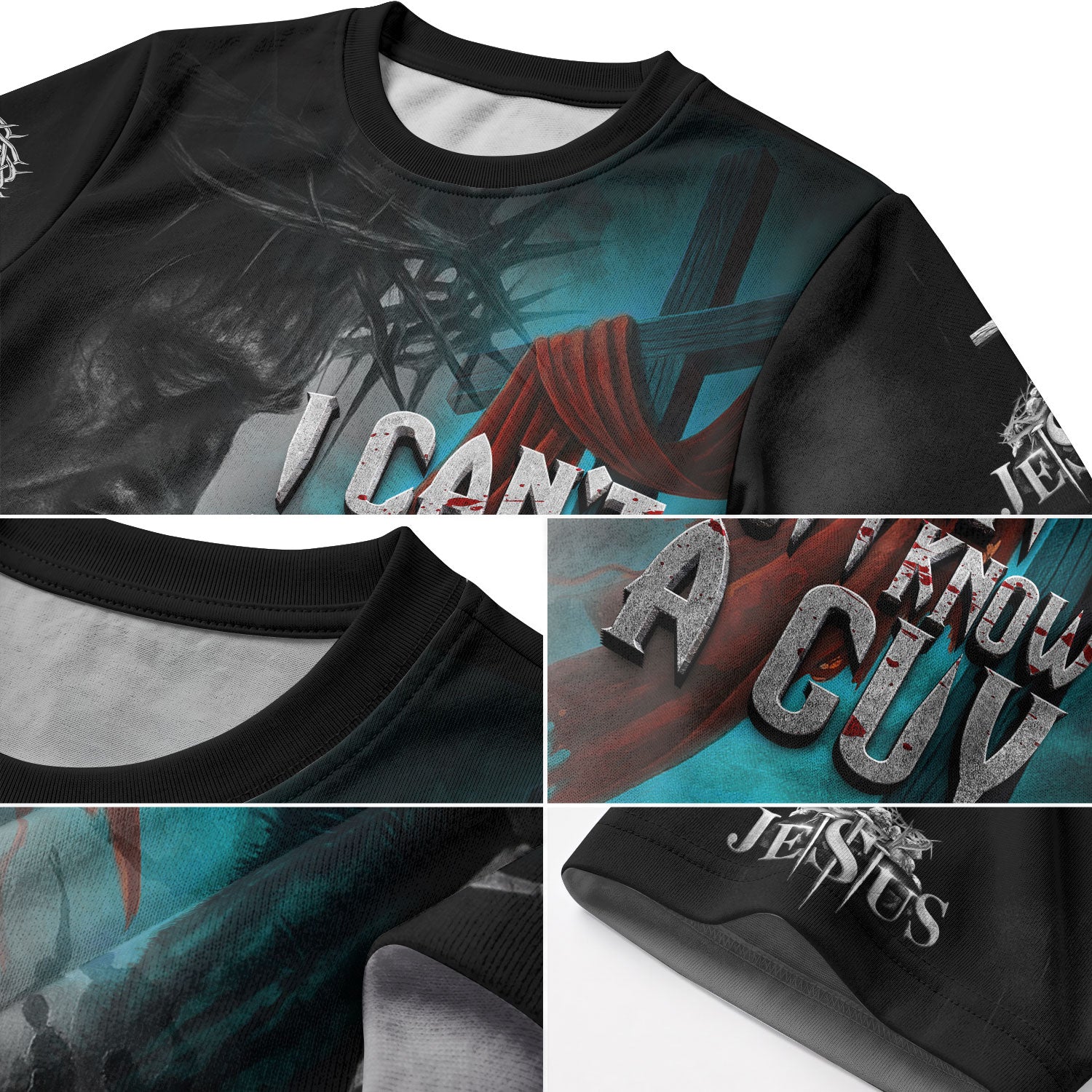 Christian Tee Shirts for Men, RustField Co - Jesus Crucifixion, Freedom Shirts - Rust Field Wear