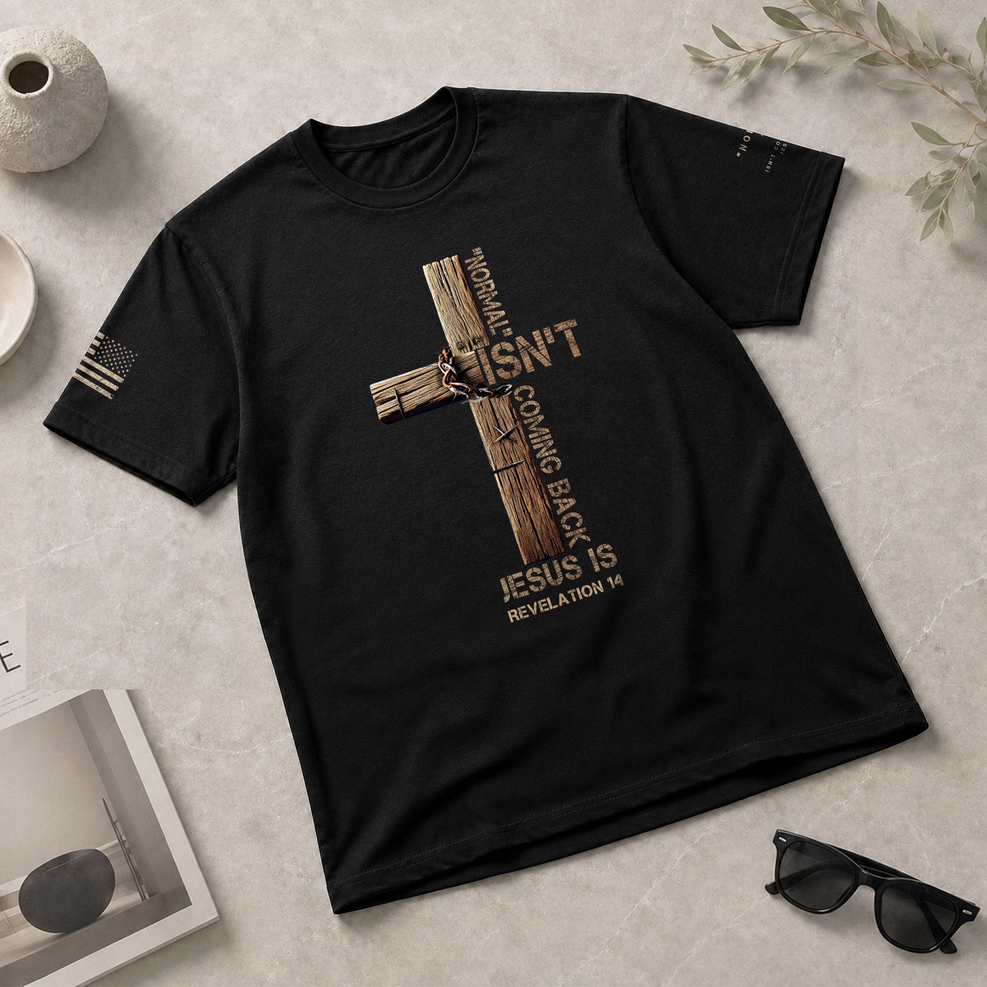 Normal Isn’t Coming Back Jesus Is, Christian Tee Shirts - Faith Shirts for Men - Rust Field Wear