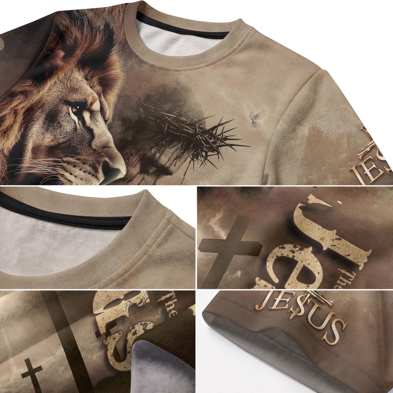 Freedom Shirts for Men, Jesus The Way The Truth The Life Faith Driven Lion - Christian Tee Shirts, RustField Co - Rust Field Wear