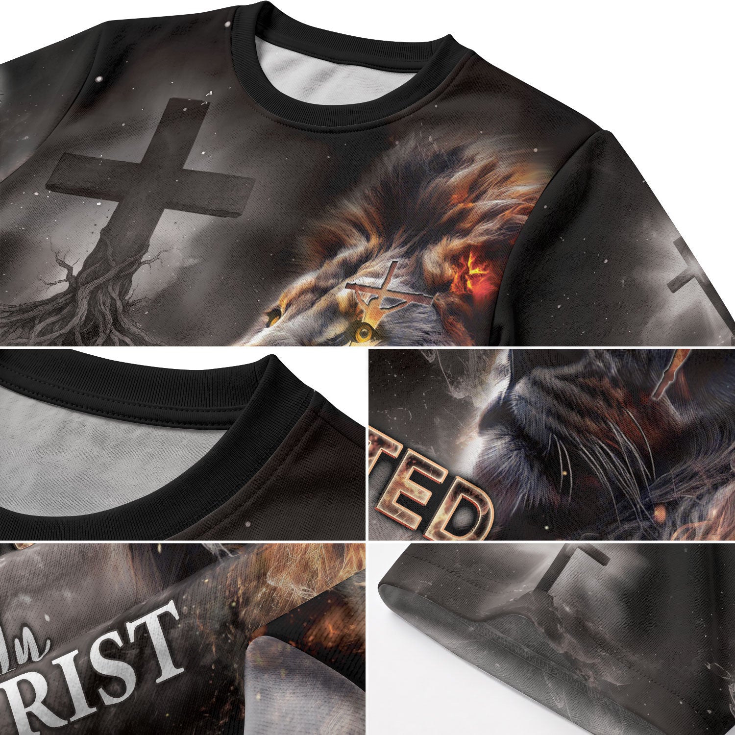 RustField Co Christian Tee Shirts - An Unshakeable Faith Rooted In Christ Lion, Freedom Shirts for Men - Rust Field Wear