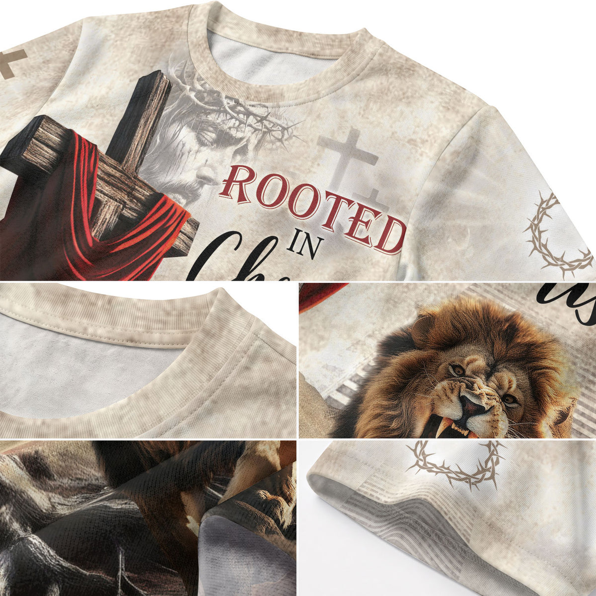 Freedom Shirts - Be As A Lion Rooted In Christ Proverbs 28 1, Christian Tee Shirts for Men, RustField Co - Rust Field Wear
