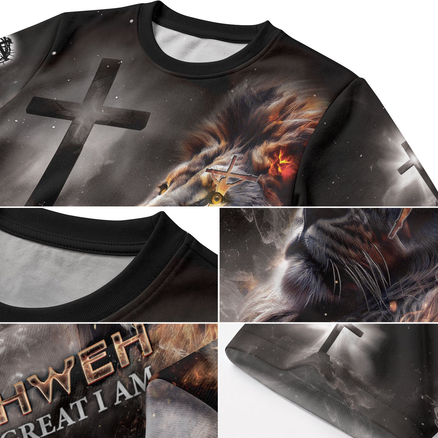 Freedom Shirts - Lion of Yahweh The Fire of I AM, Christian Tee Shirts for Men, RustField Co - Rust Field Wear