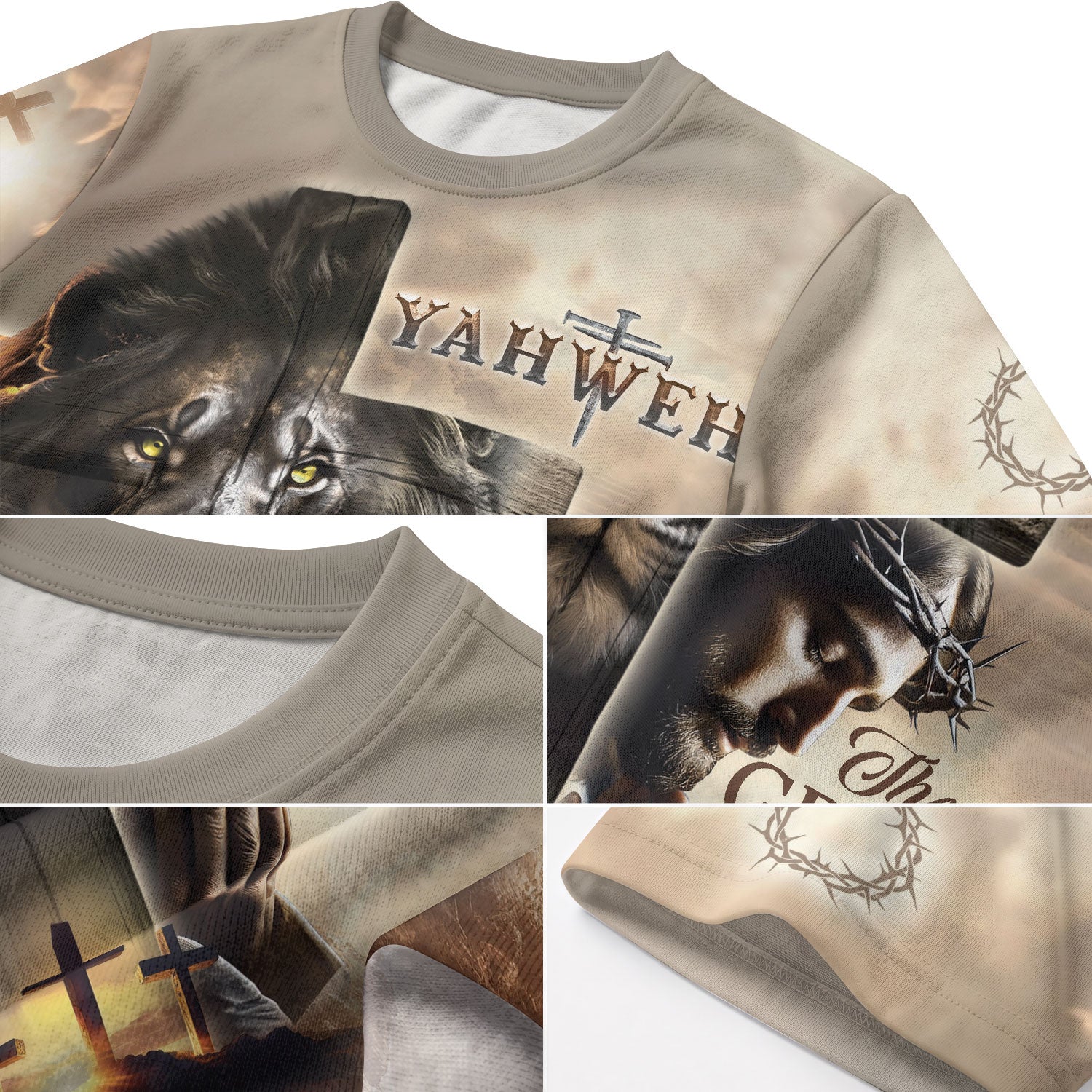 Freedom Shirts for Men, Lion of Judah and Cross Yahweh The Great I Am - Christian Tee Shirts, RustField Co - Rust Field Wear