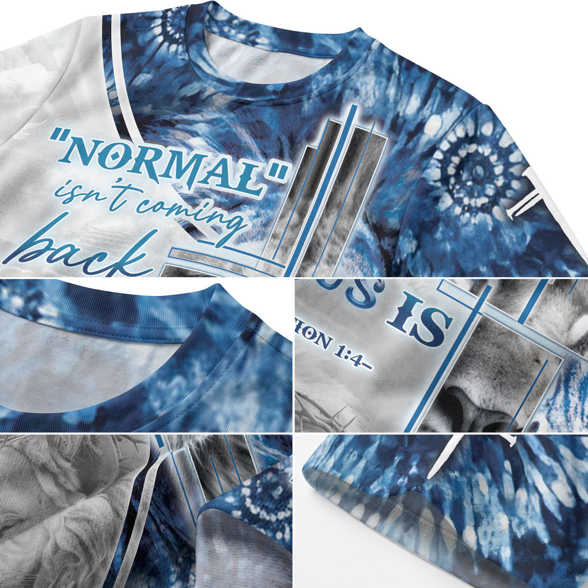 Christian Tee Shirts for Men - Normal Isn't Coming Back Eyed Lion, RustField Co Freedom Shirts - Rust Field Wear