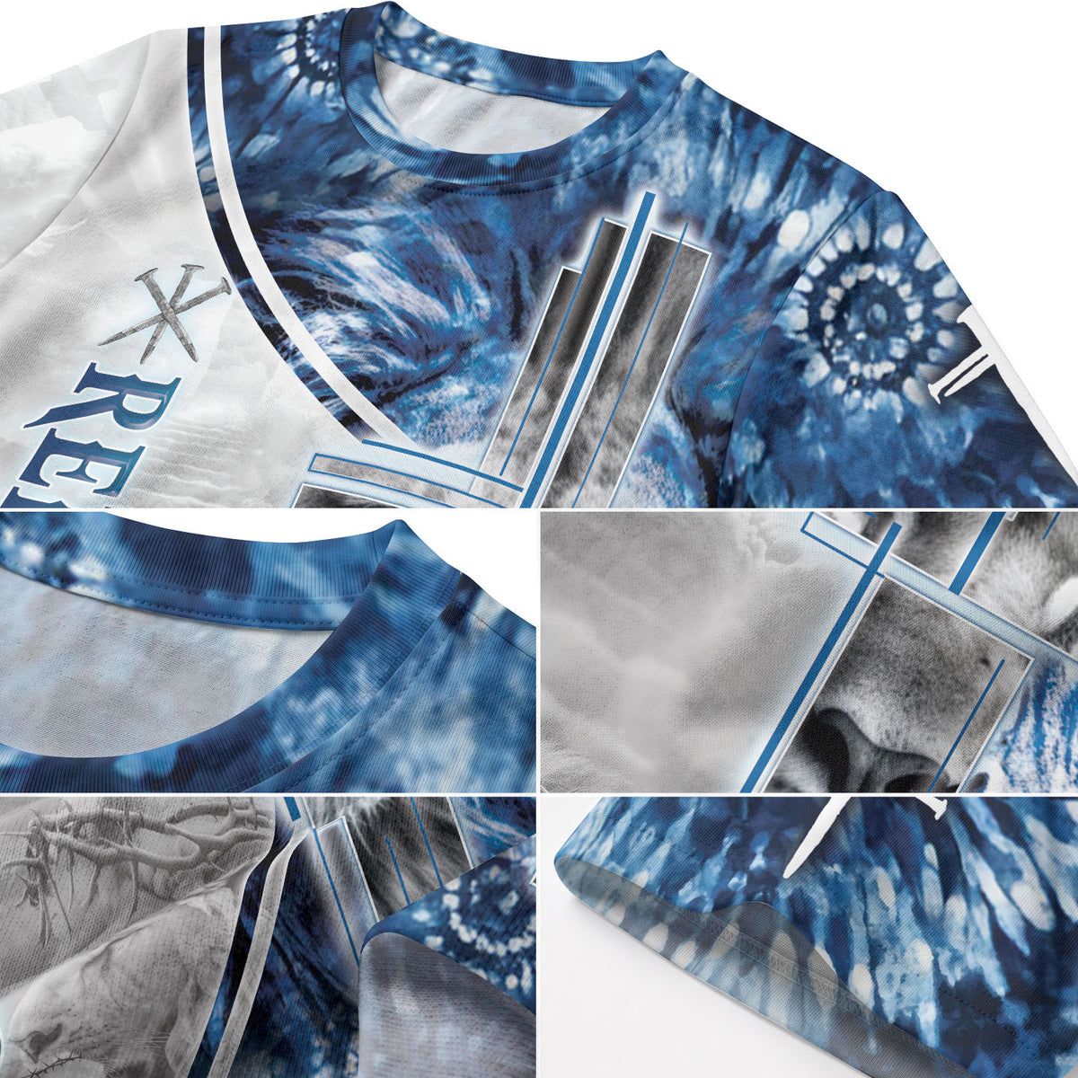 Christian Tee Shirts for Men - Eyed Lion Of Judah Redeemed, RustField Co Freedom Shirts - Rust Field Wear