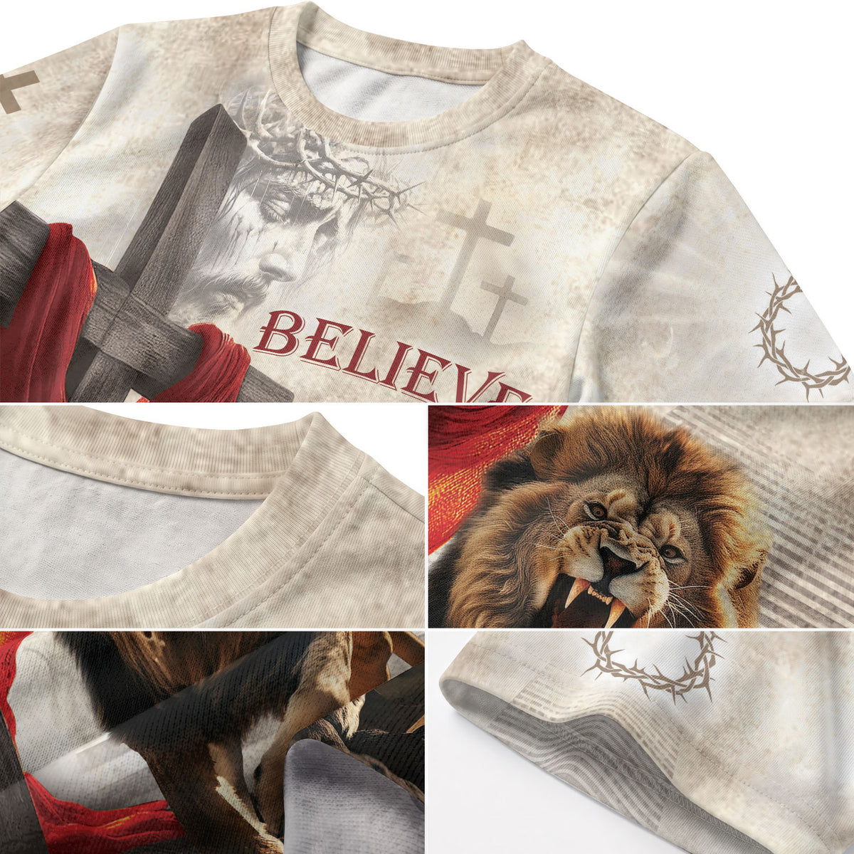 Christian Tee Shirts for Men - A Fiery Faith In The King Believe, RustField Co Freedom Shirts - Rust Field Wear