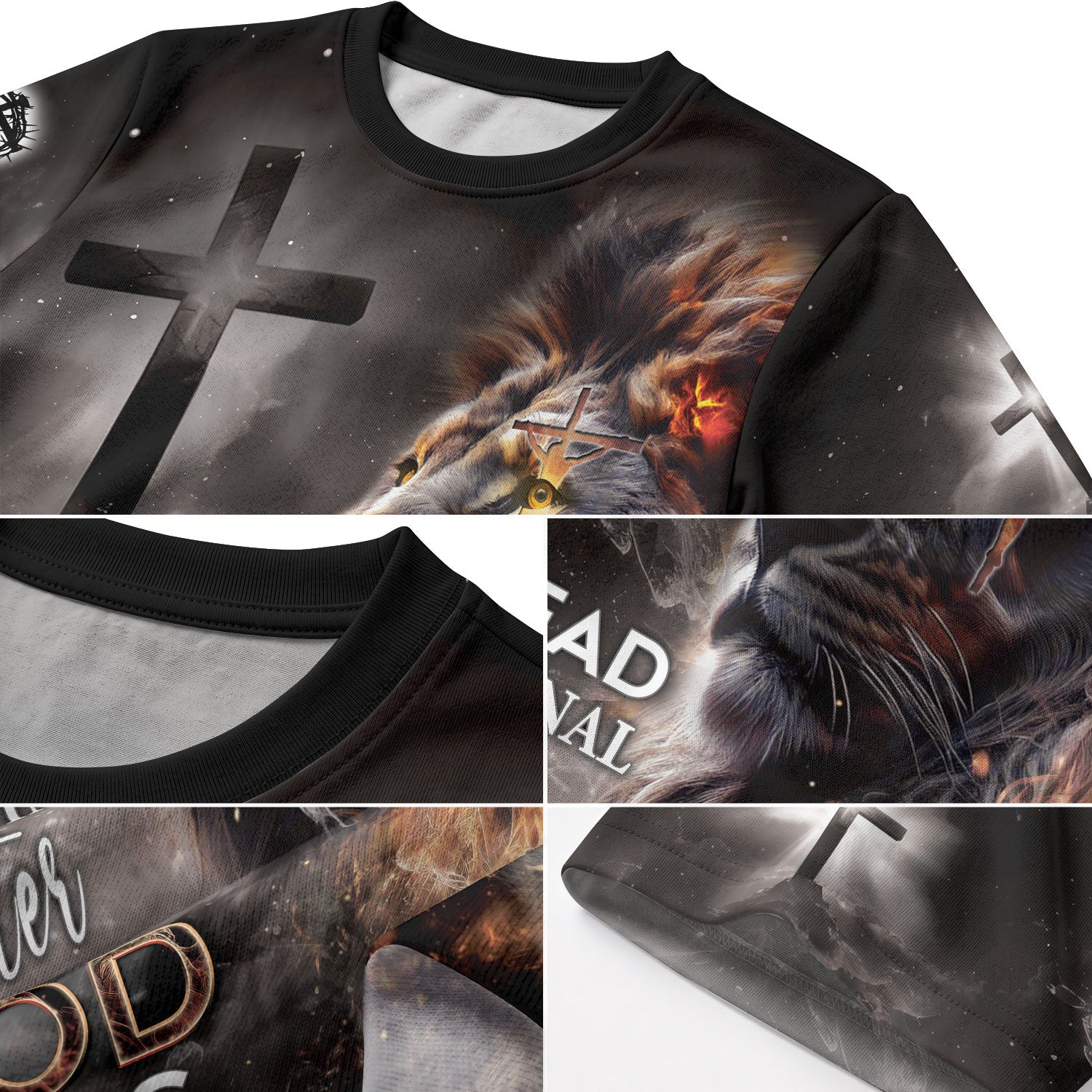 RustField Co Christian Tee Shirts - I've Read The Final Chapter God Wins Faith Cross Lion, Freedom Shirts for Men - Rust Field Wear