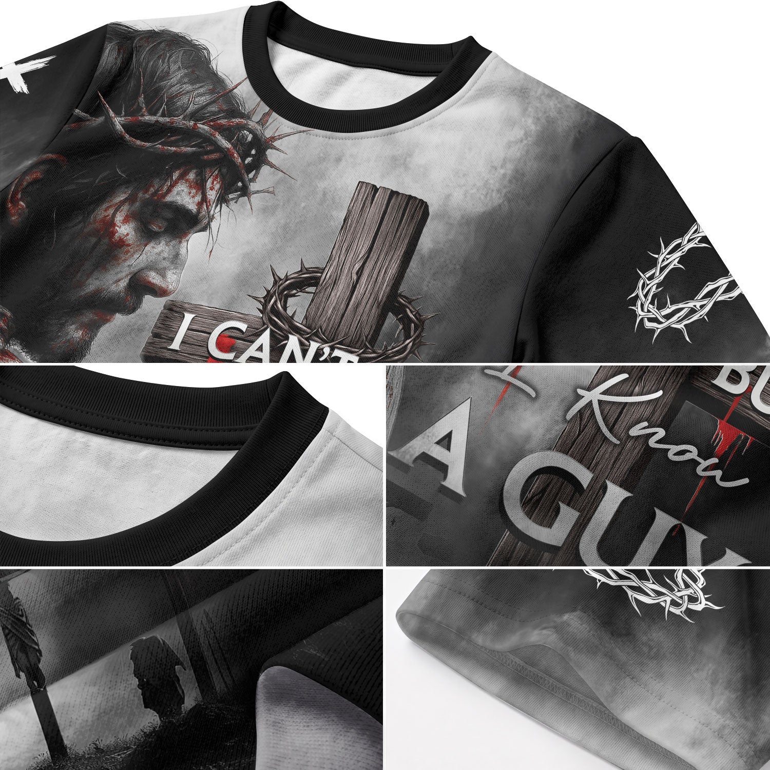 Christian Tee Shirts for Men, RustField Co - I Can't But I Know A Guy Jesus Cross Lion Redemption Warrior, Freedom Shirts - Rust Field Wear