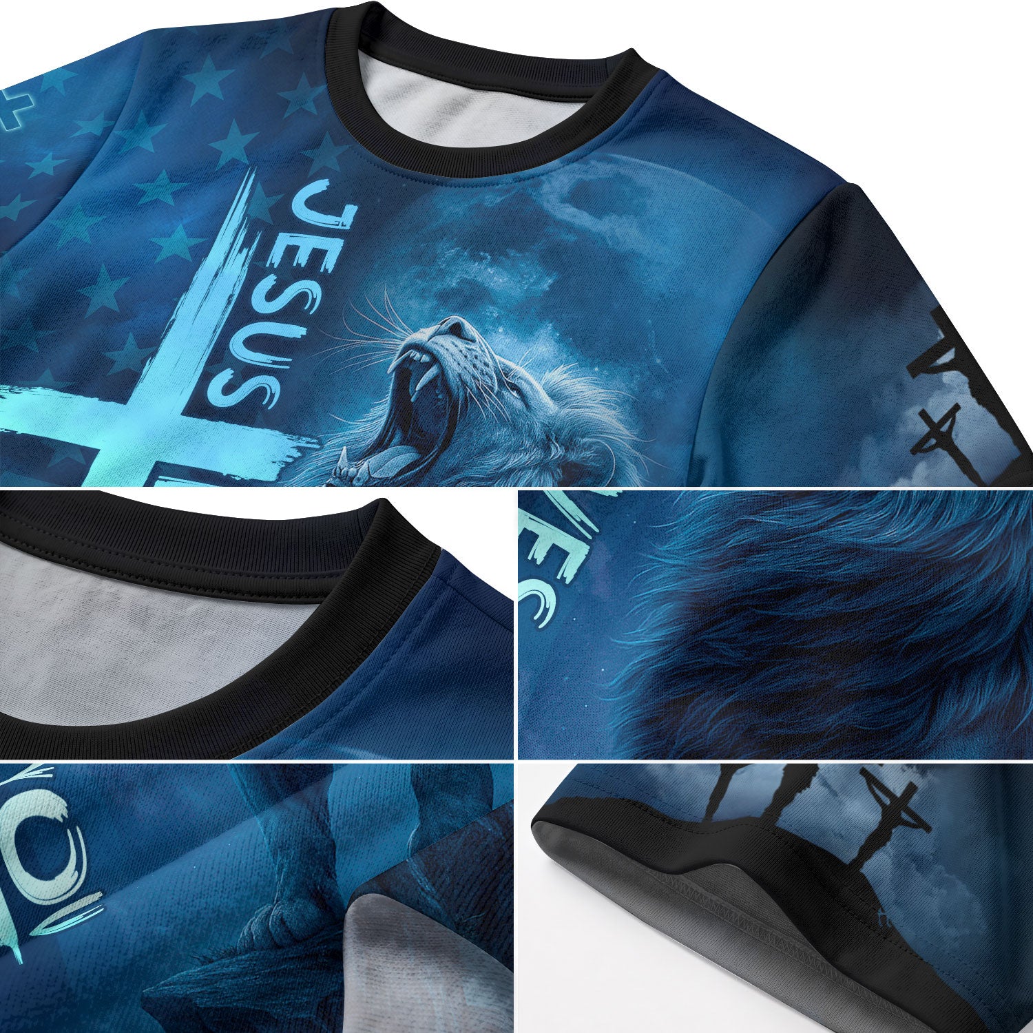 Christian Tee Shirts for Men, RustField Co - Jesus Loves You Lion of Judah, Freedom Shirts - Rust Field Wear