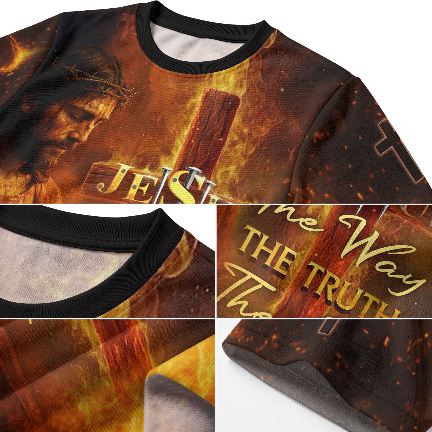 Freedom Shirts for Men, Jesus The Way The Truth The Life Lion - Christian Tee Shirts, RustField Co - Rust Field Wear
