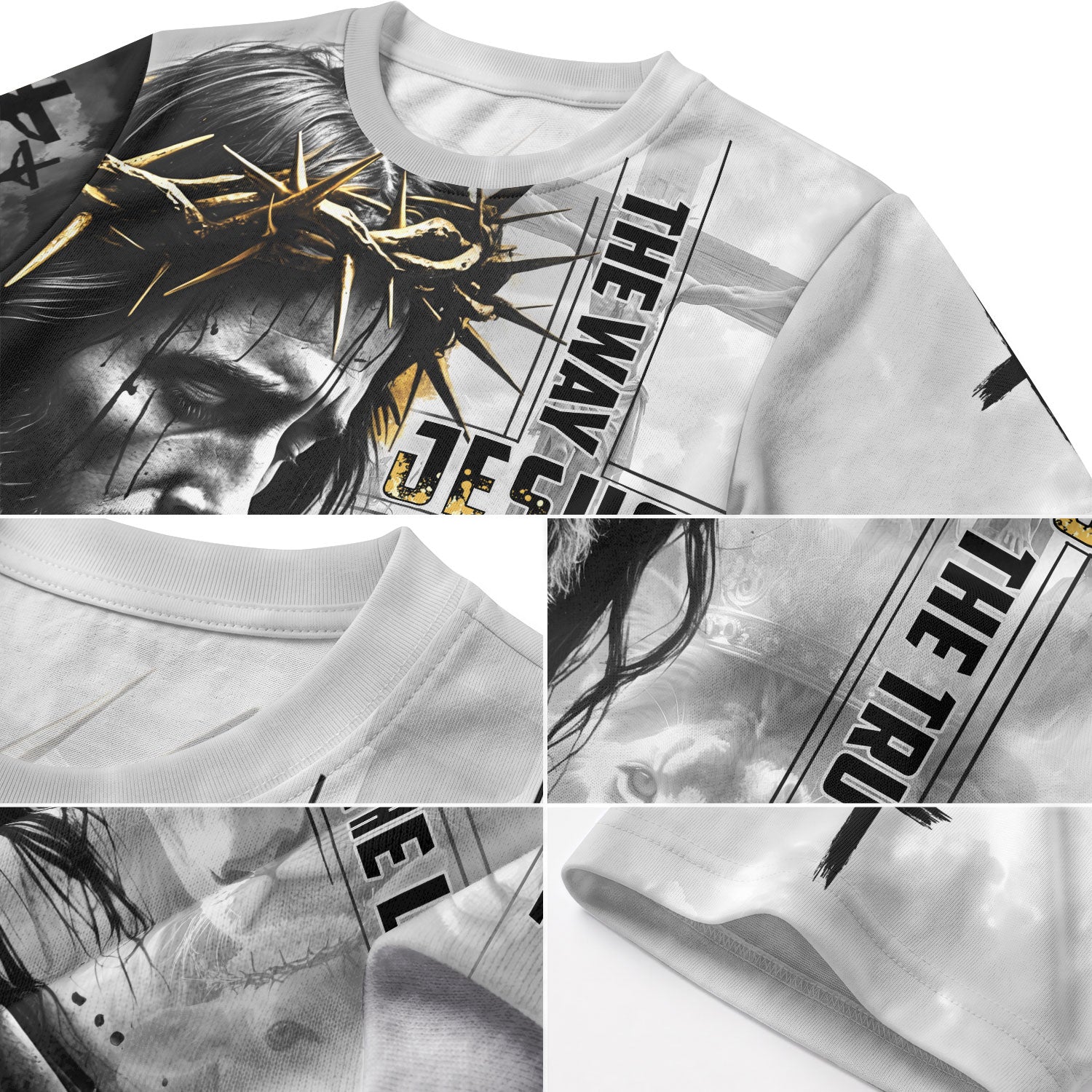 RustField Co Christian Tee Shirts - Jesus The Way The Truth The Life Lion, Freedom Shirts for Men - Rust Field Wear